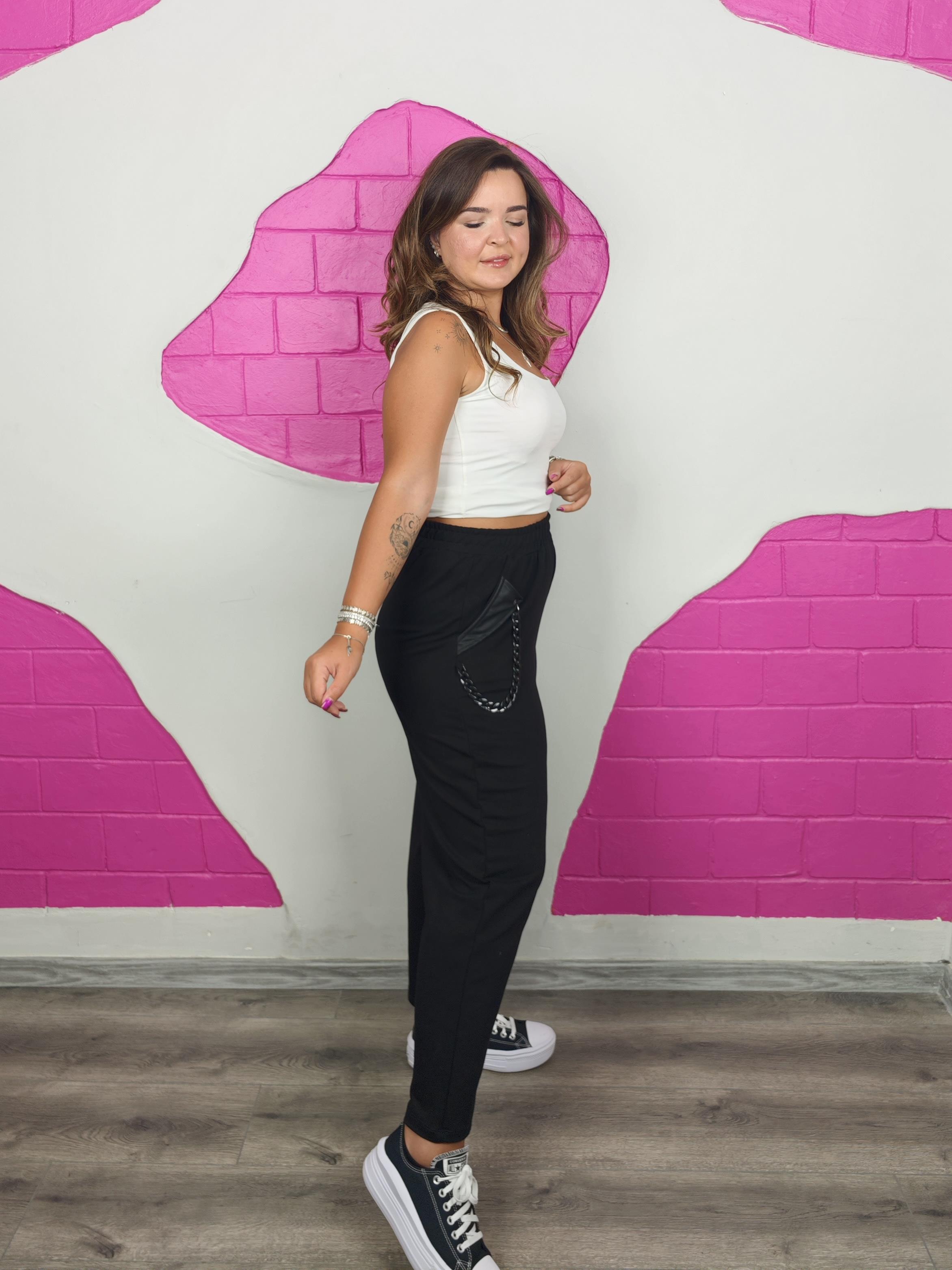 BÜYÜK BEDEN ZİNCİRLİ EŞOFMAN ALTI