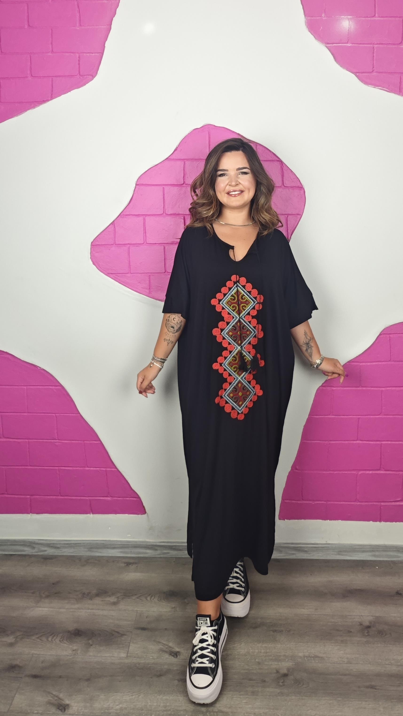 BATTAL NAKIŞLI ELBİSE