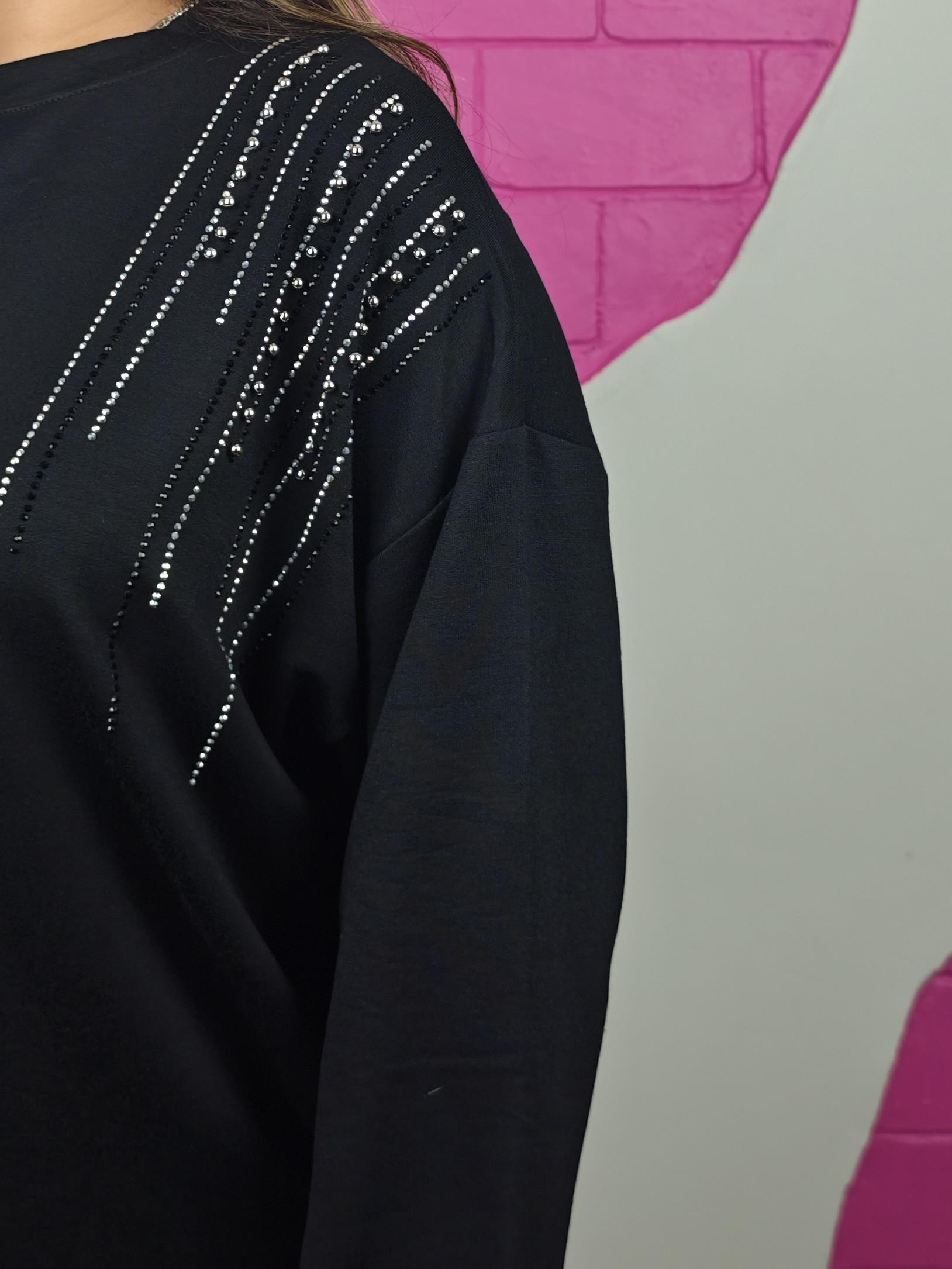 BÜYÜK BEDEN TAŞ DETAYLI TAKIM