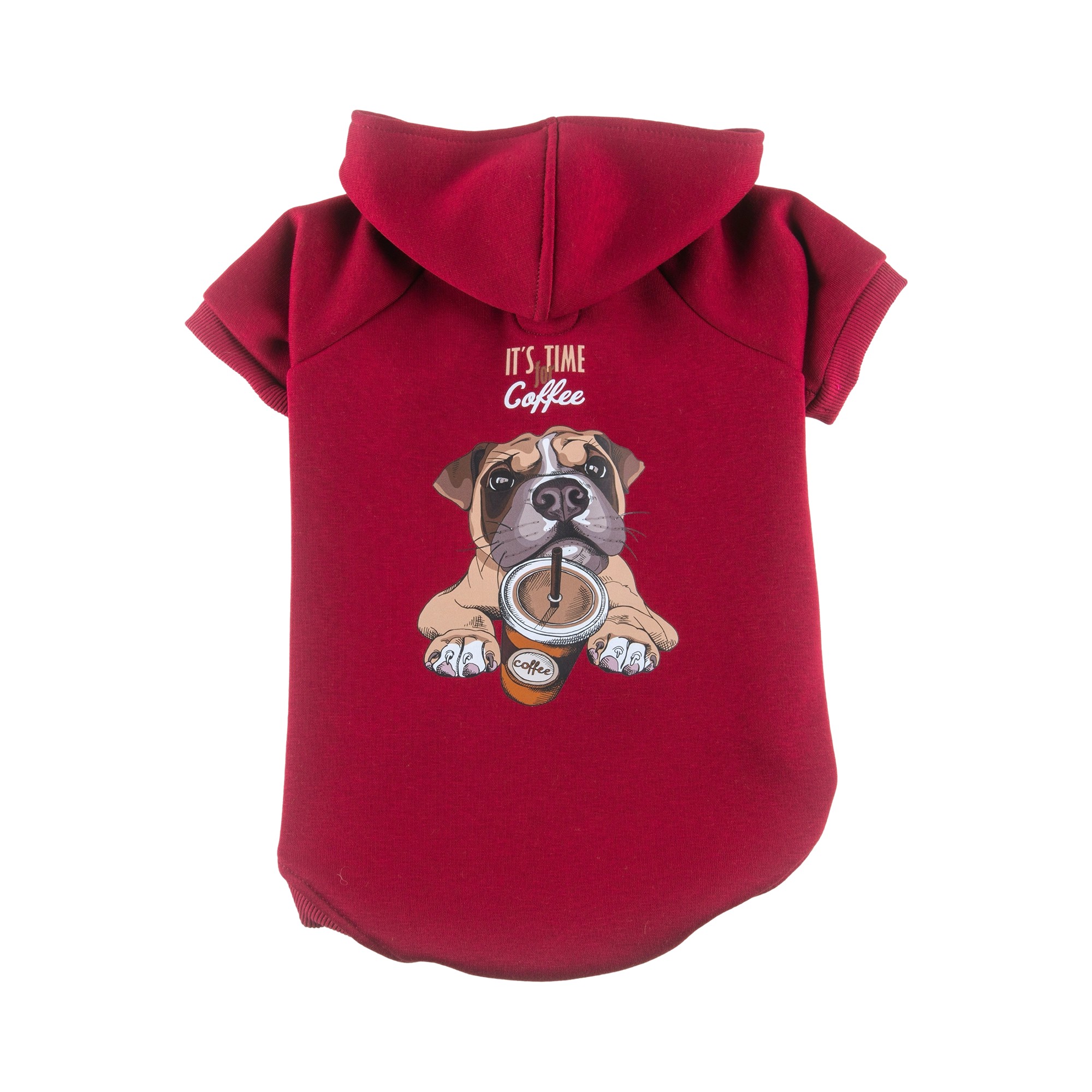 Kedi ve Köpek Hoodie - Bordo, Coffee