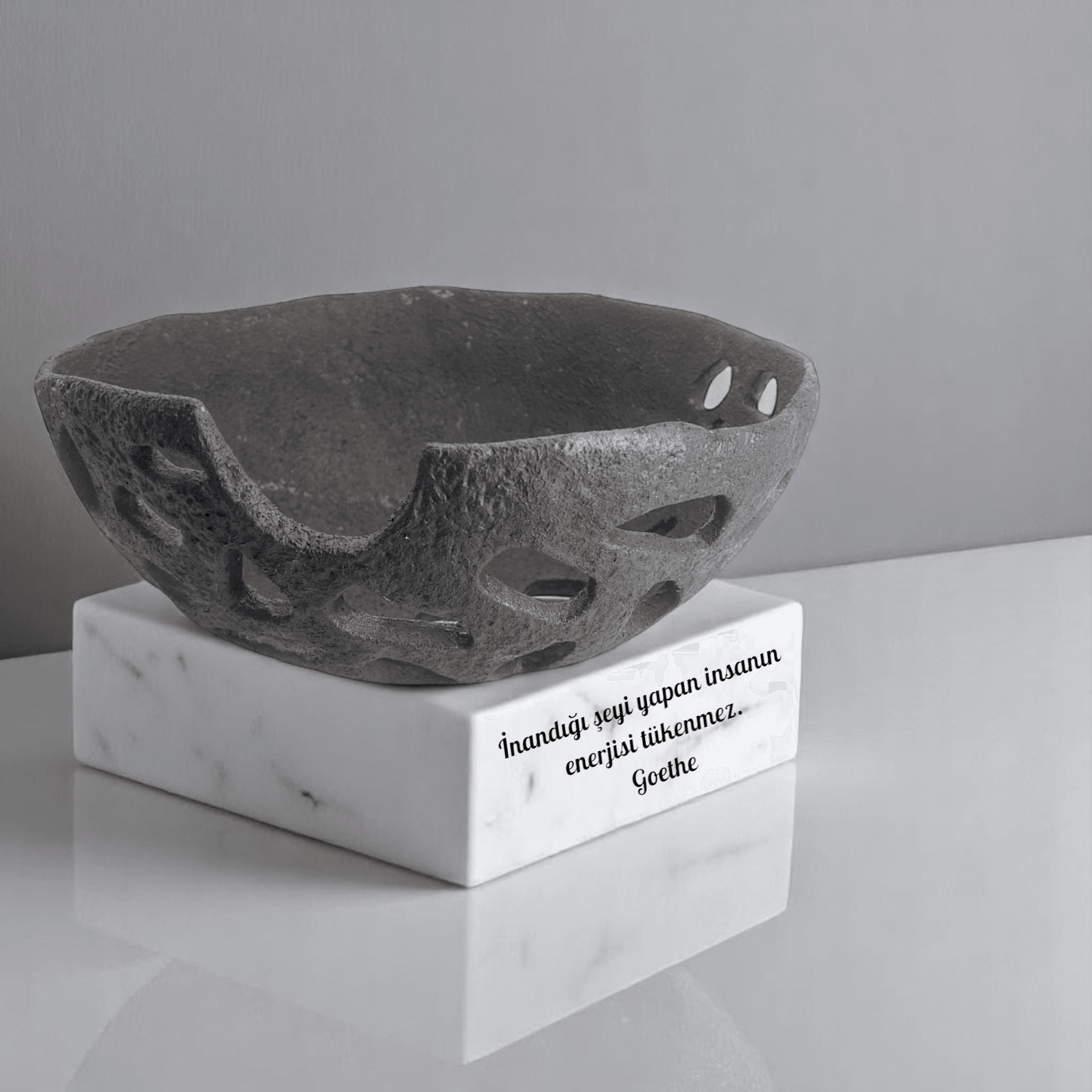 Paslı Oymalı Stonware Dekoratif Tabak TBK10 