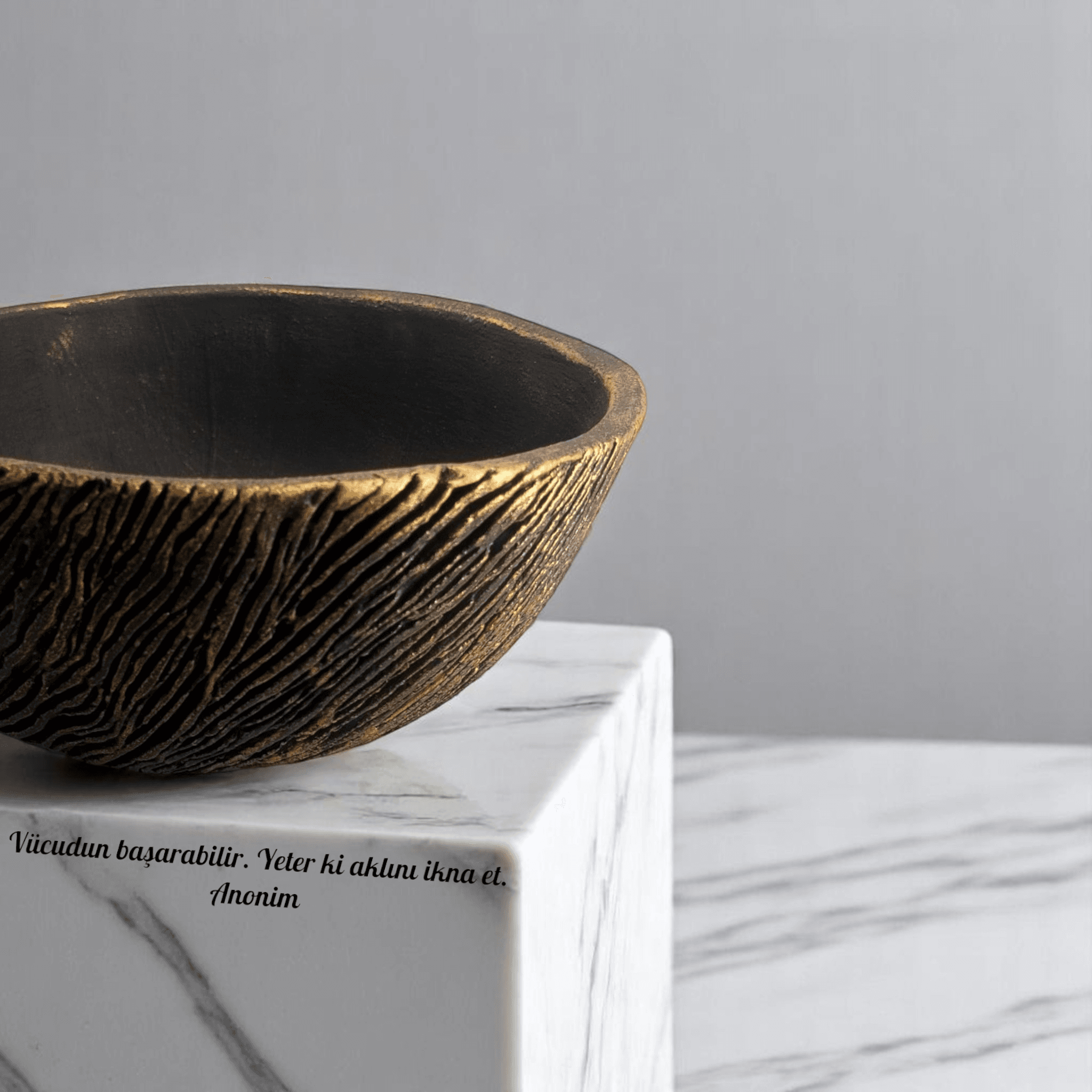 Antik Kazıma Stonware Dekoratif Tabak TBK08 
