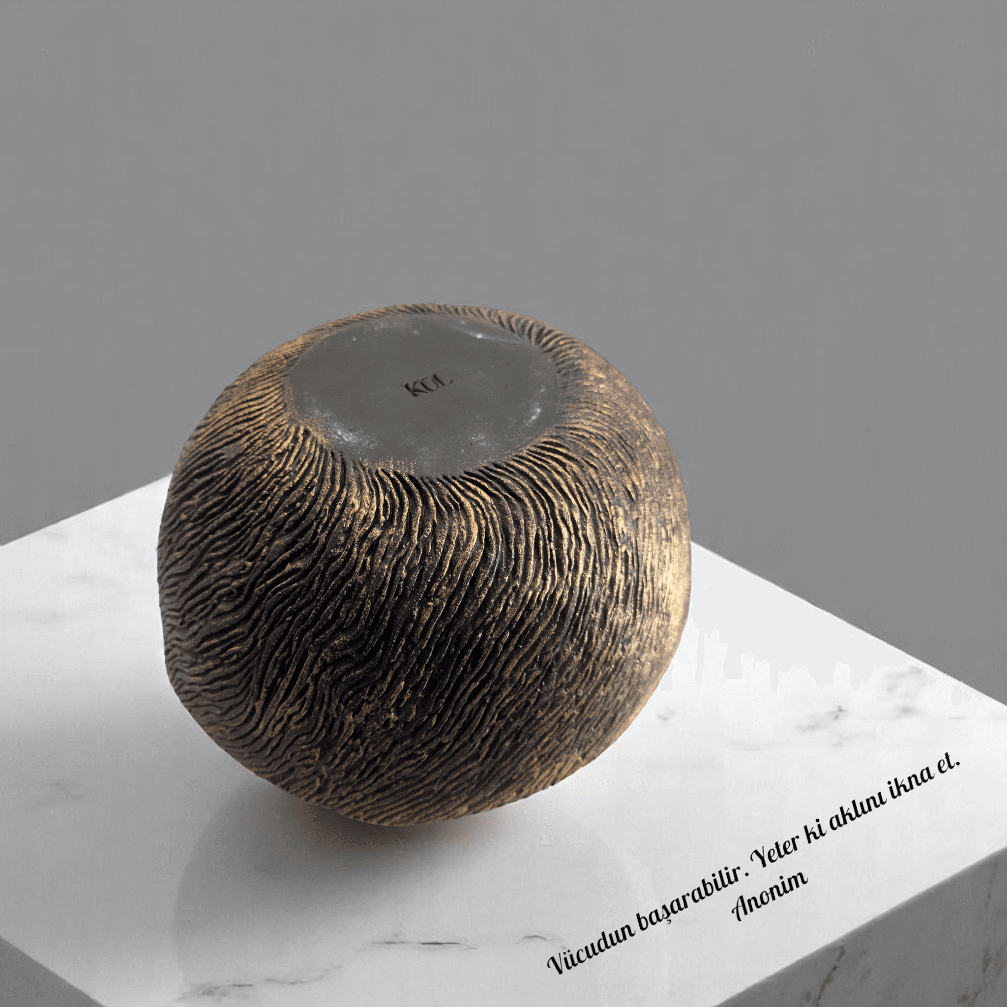 Antik Kazıma Stonware Dekoratif Tabak TBK08 