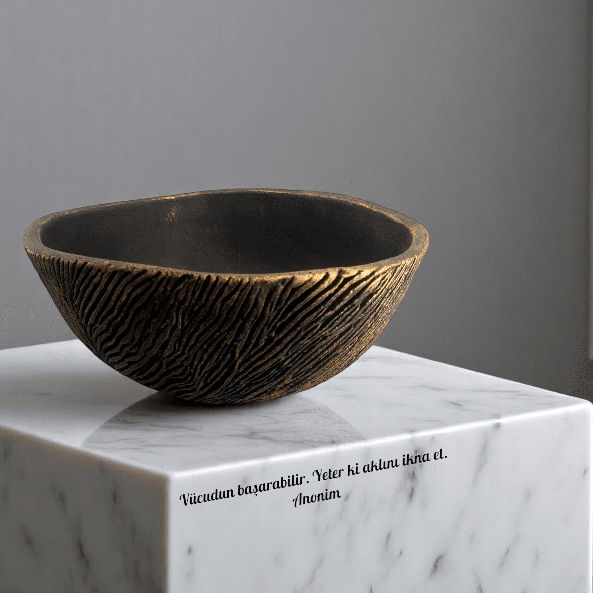 Antik Kazıma Stonware Dekoratif Tabak TBK08 
