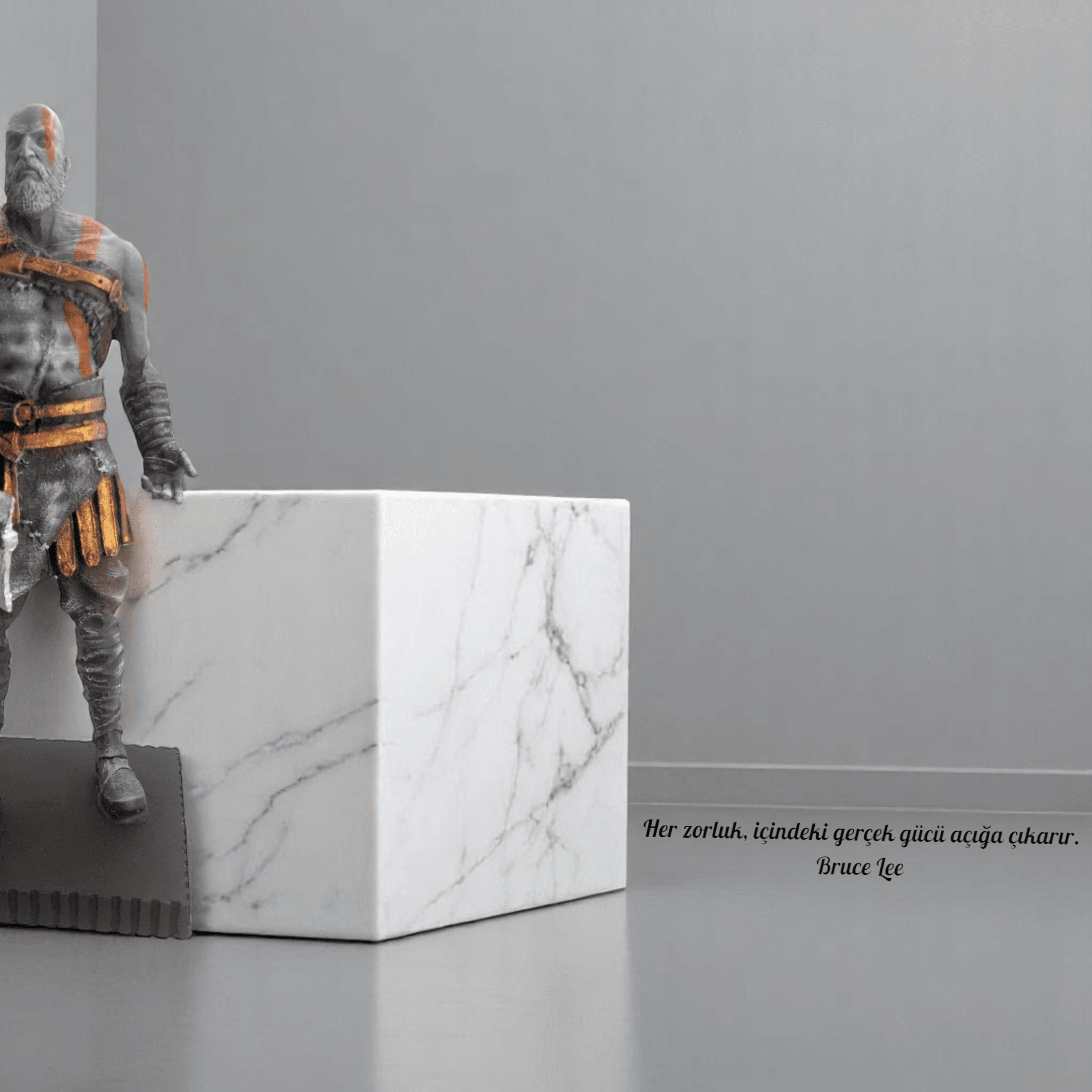 Kratos Büst Dekoratif Obje PES06 