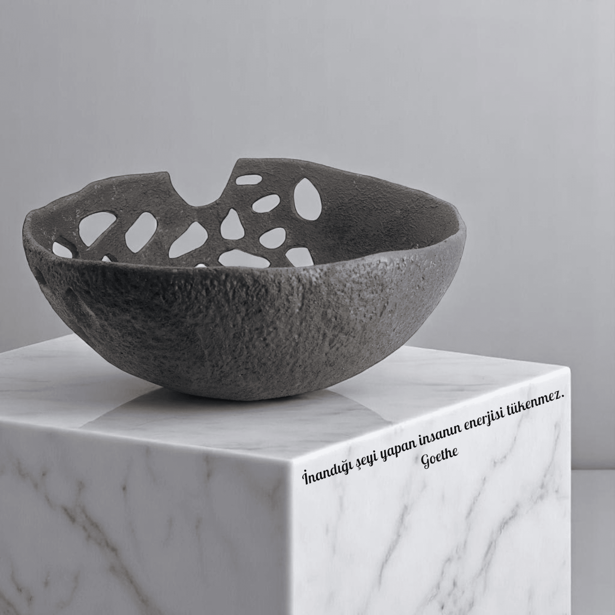 Paslı Oymalı Stonware Dekoratif Tabak TBK10 