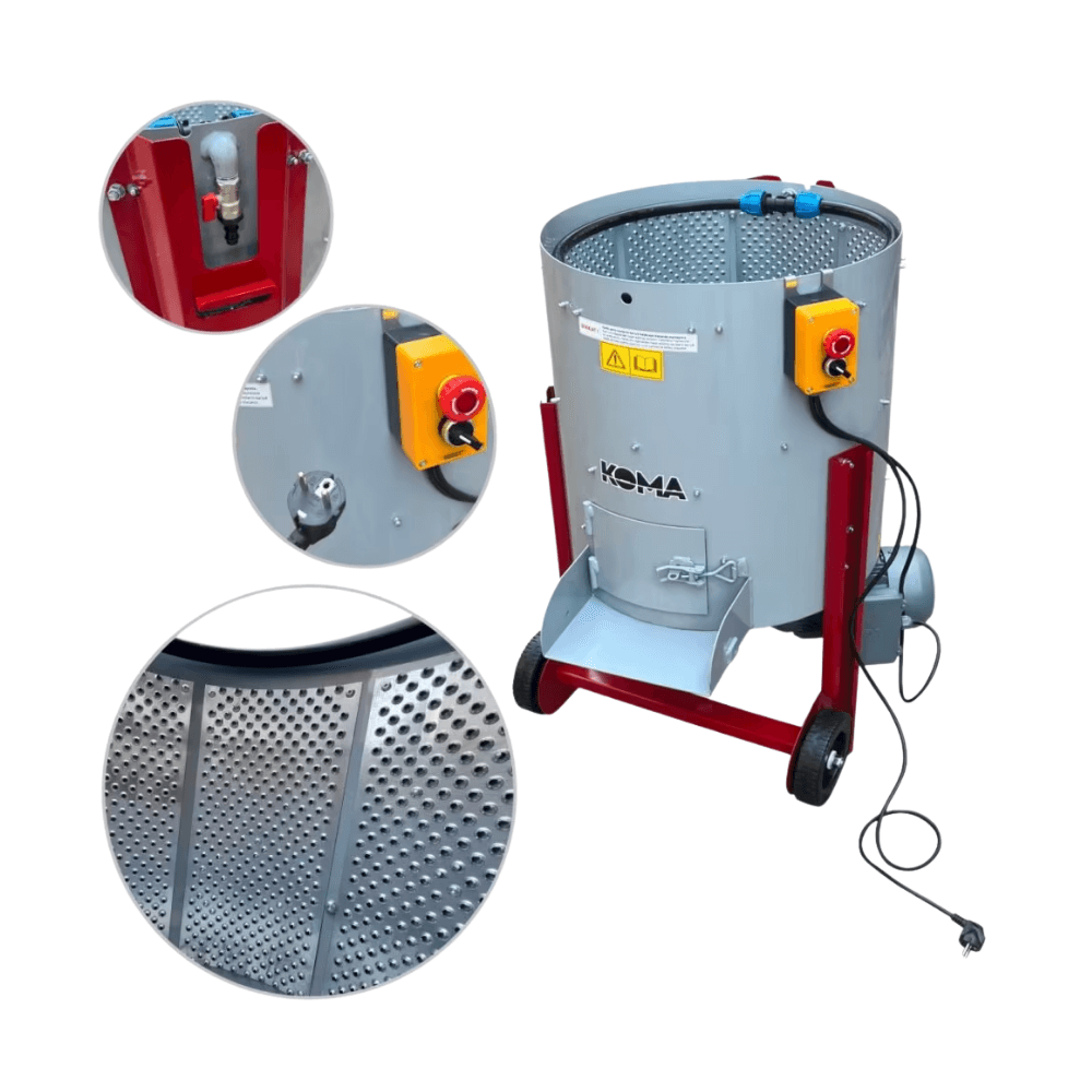 Koma 100 Litre Rendeli Tip Ceviz Soyma Makinesi