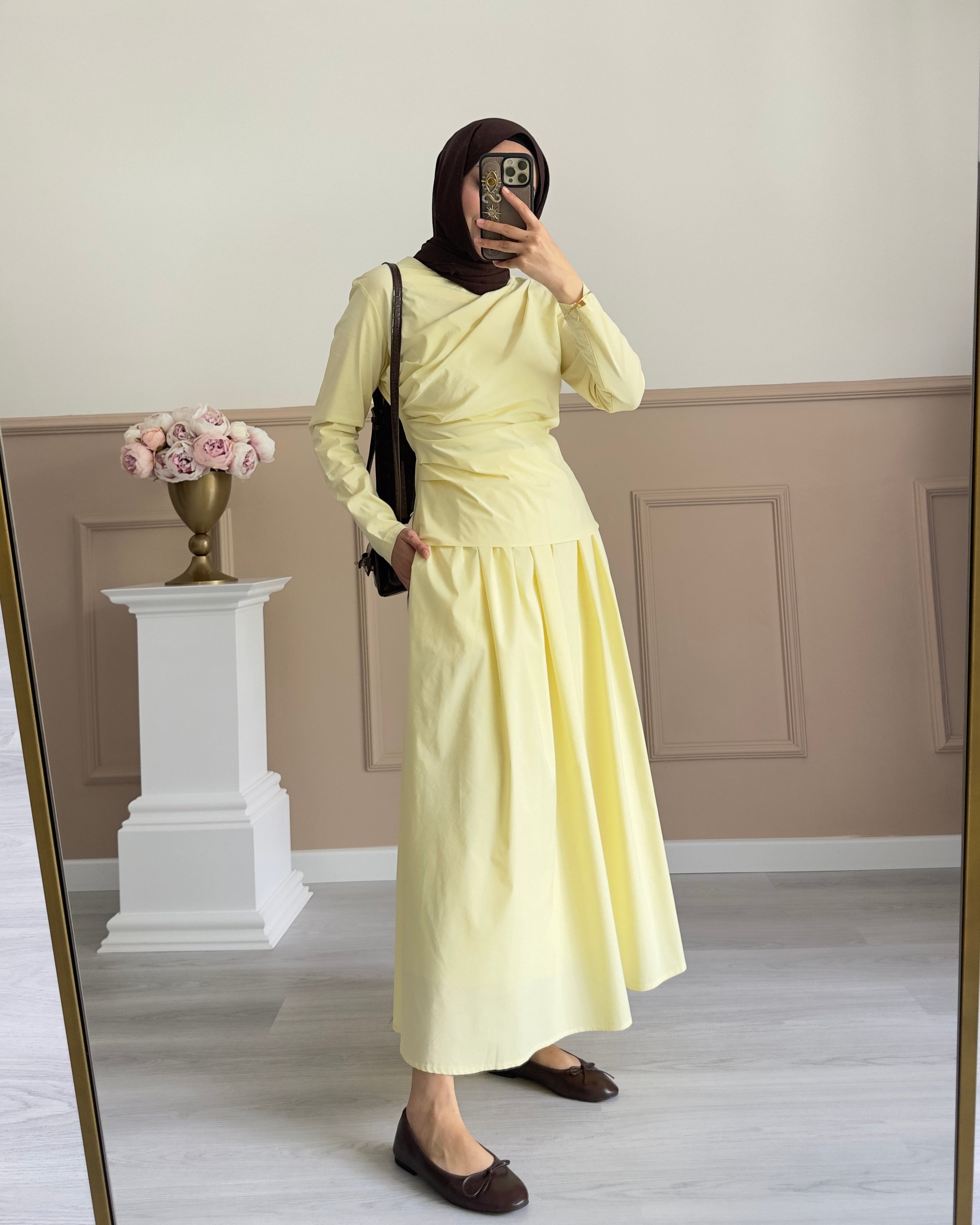 BLUZ ETEK TAKIM-SARI
