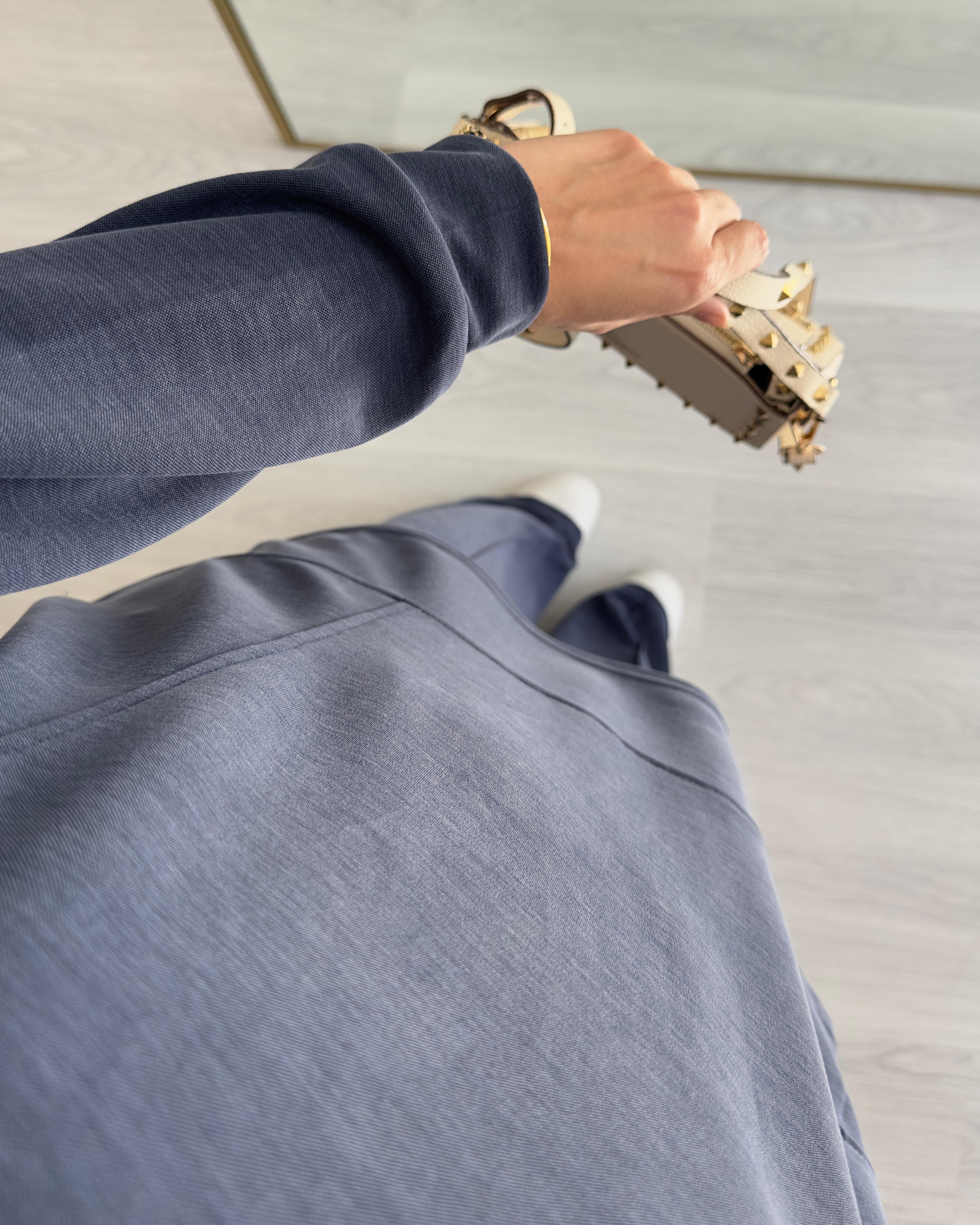 PETEK DOKULU İKİLİ TAKIM LACİVERT