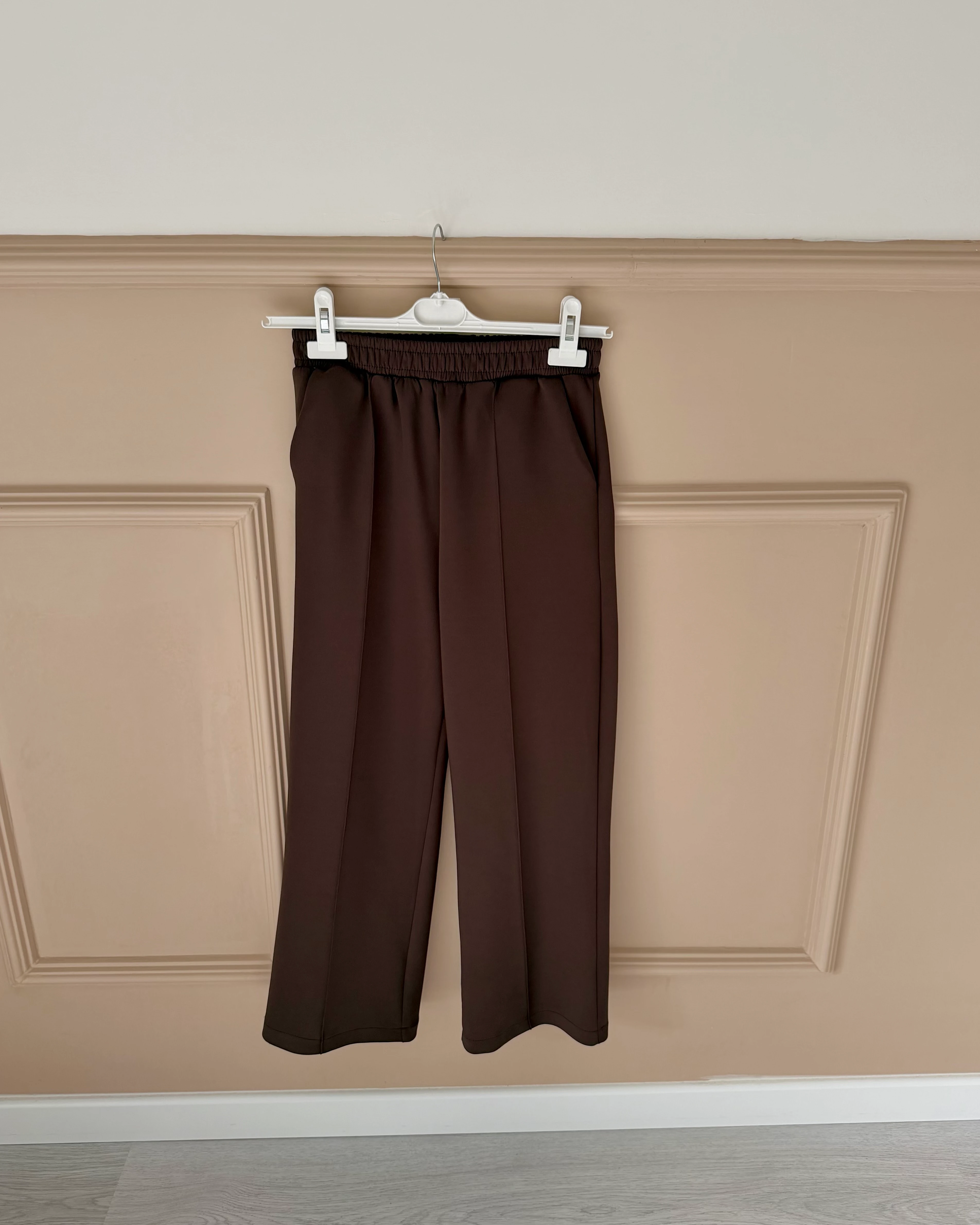 ÇİMALI PANTOLON KAHVERENGİ