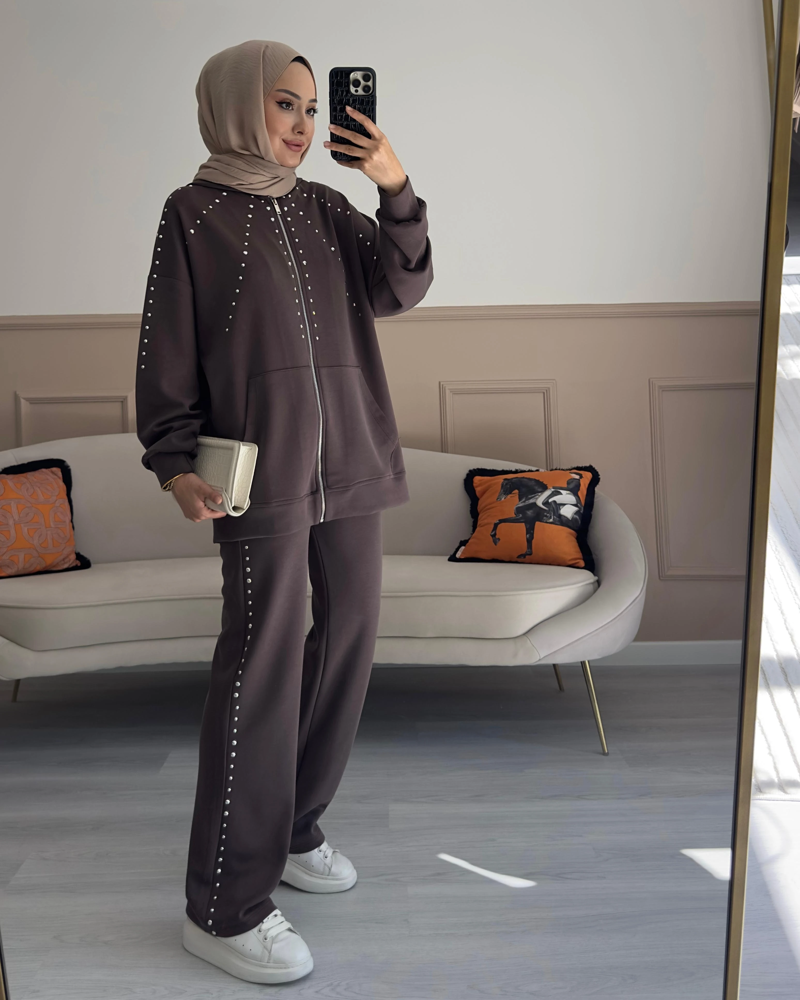 TWİST MODEL TAKIM KAHVERENGİ