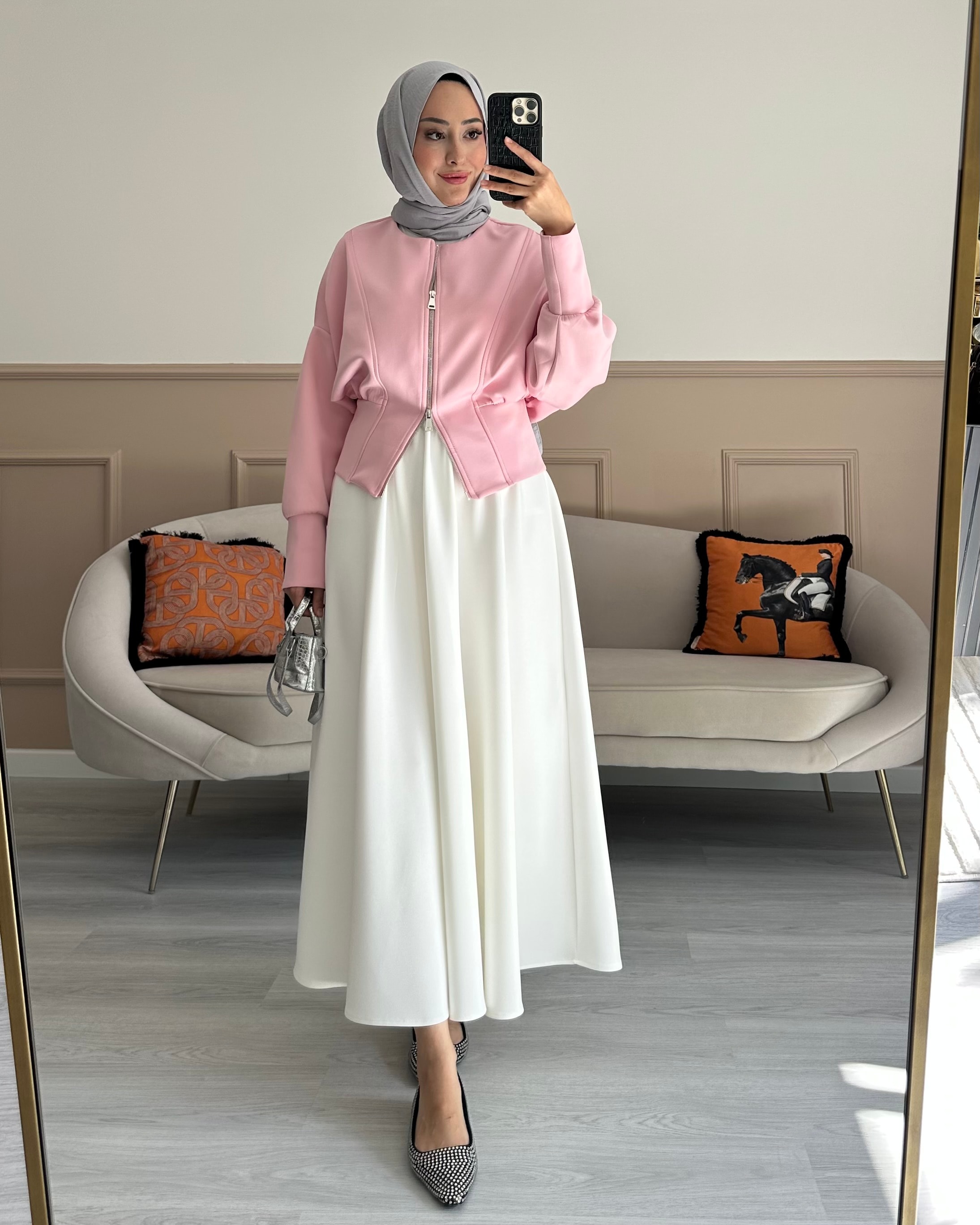 FERMUARLI SCUBA CEKET PEMBE