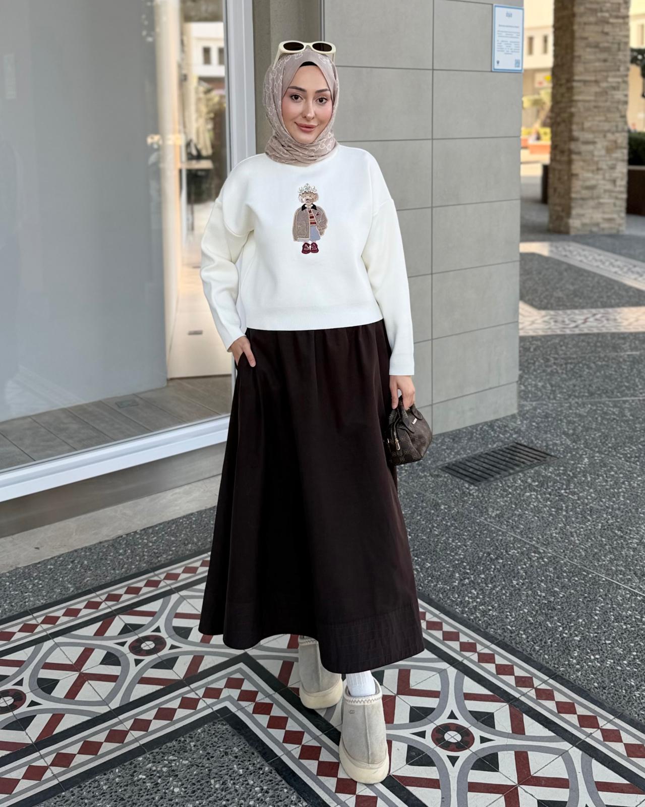 BYMN NAKIŞ KAZAK EKRU