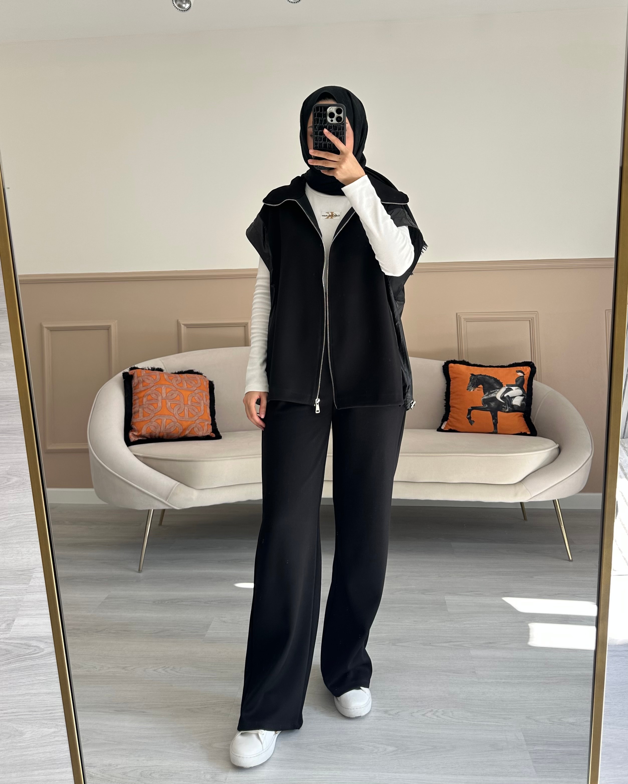 YELEKLİ MARKA TAKIM SİYAH
