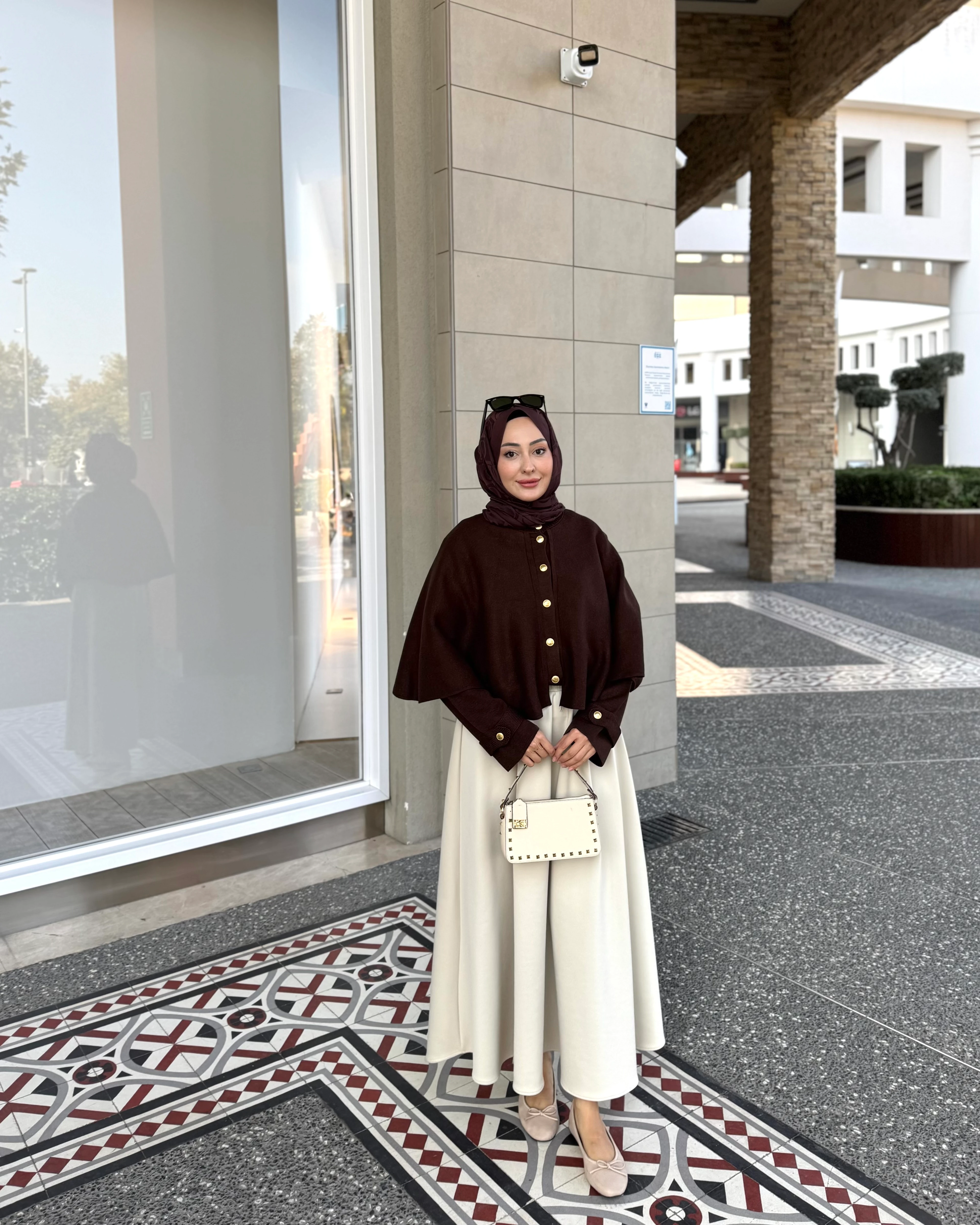 TRİKO PANÇO KAHVERENGİ