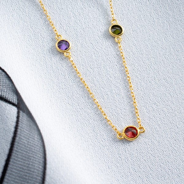 Birthstone with Space Necklace