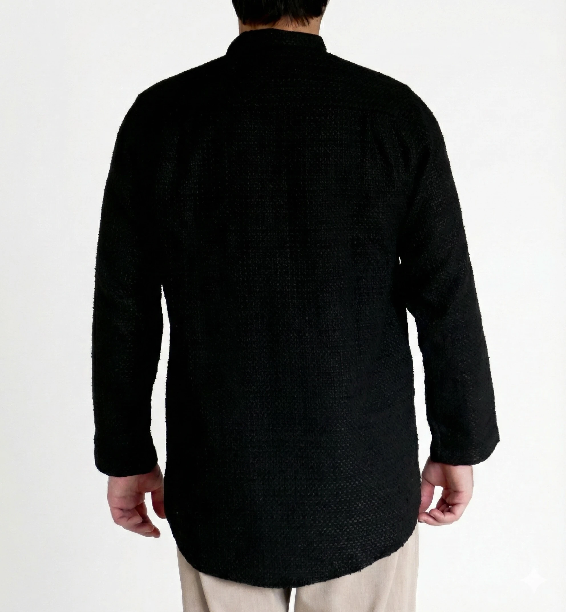 Sayha %100 Yün (Wool)  Siyah Gömlek