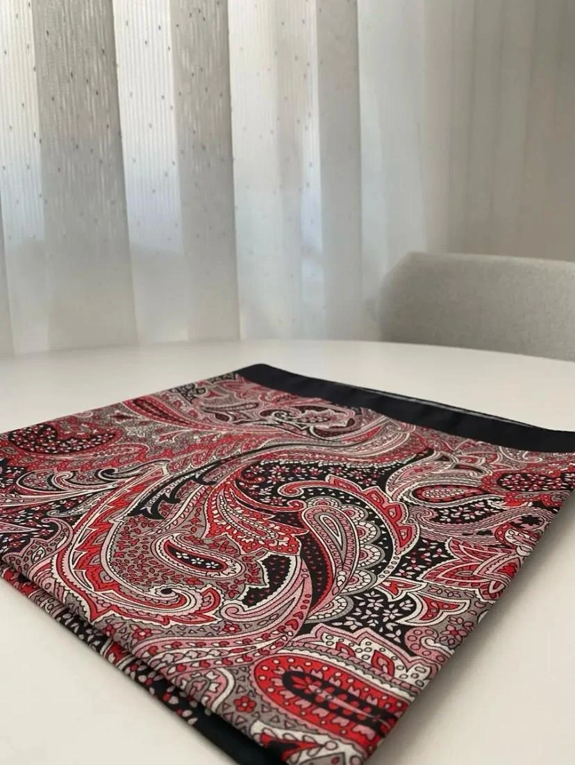 VİNTAGE BÜYÜK BOY PAMUKLU EŞARP 