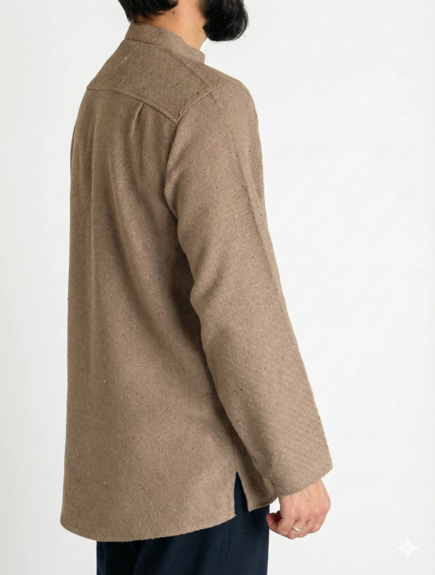 Sayha %100 Yün (Wool) Kahverengi Gömlek