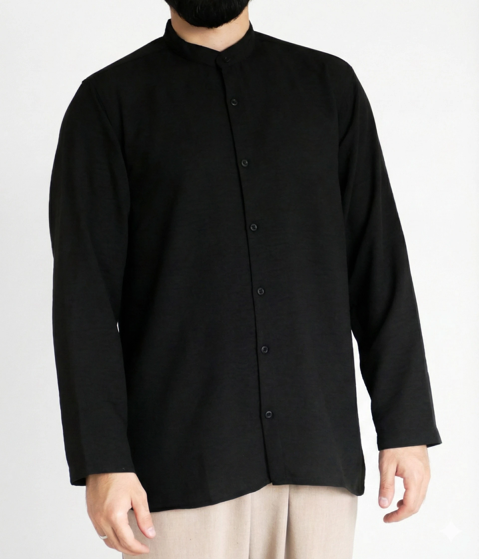 Sayha %100 Pamuk (Cotton) Siyah Gömlek