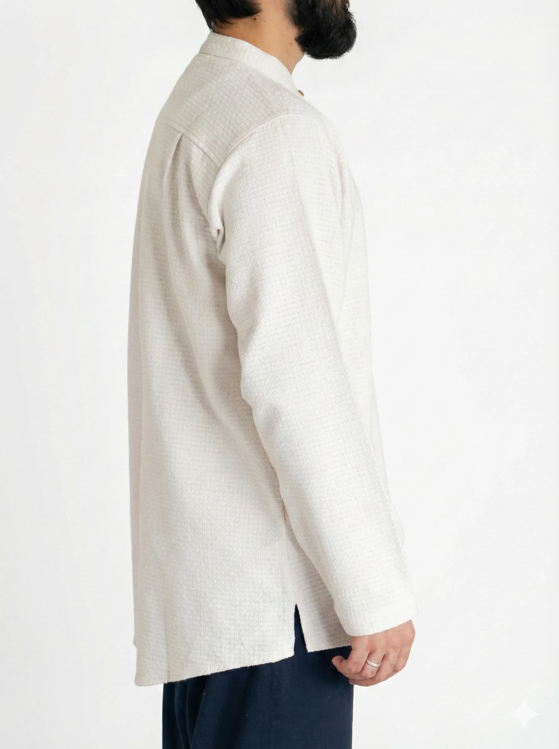Sayha %100 Yün (Wool) Beyaz Gömlek