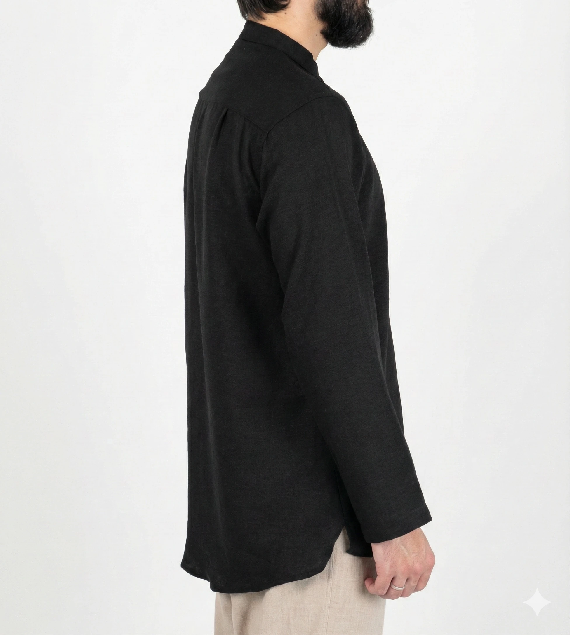 Sayha %100 Pamuk (Cotton) Siyah Gömlek