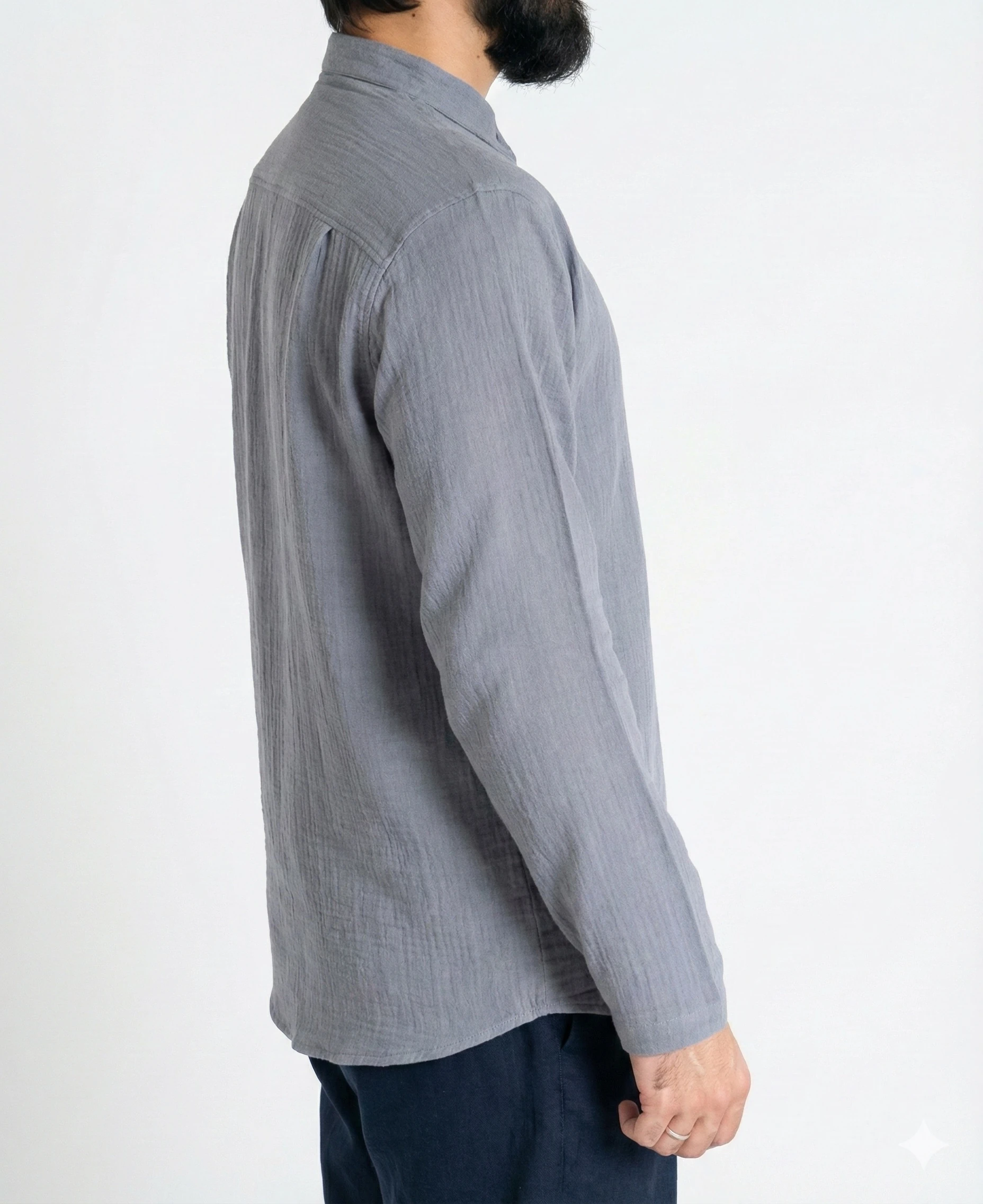 Sayha %100 Pamuk (Cotton) Gri Gömlek