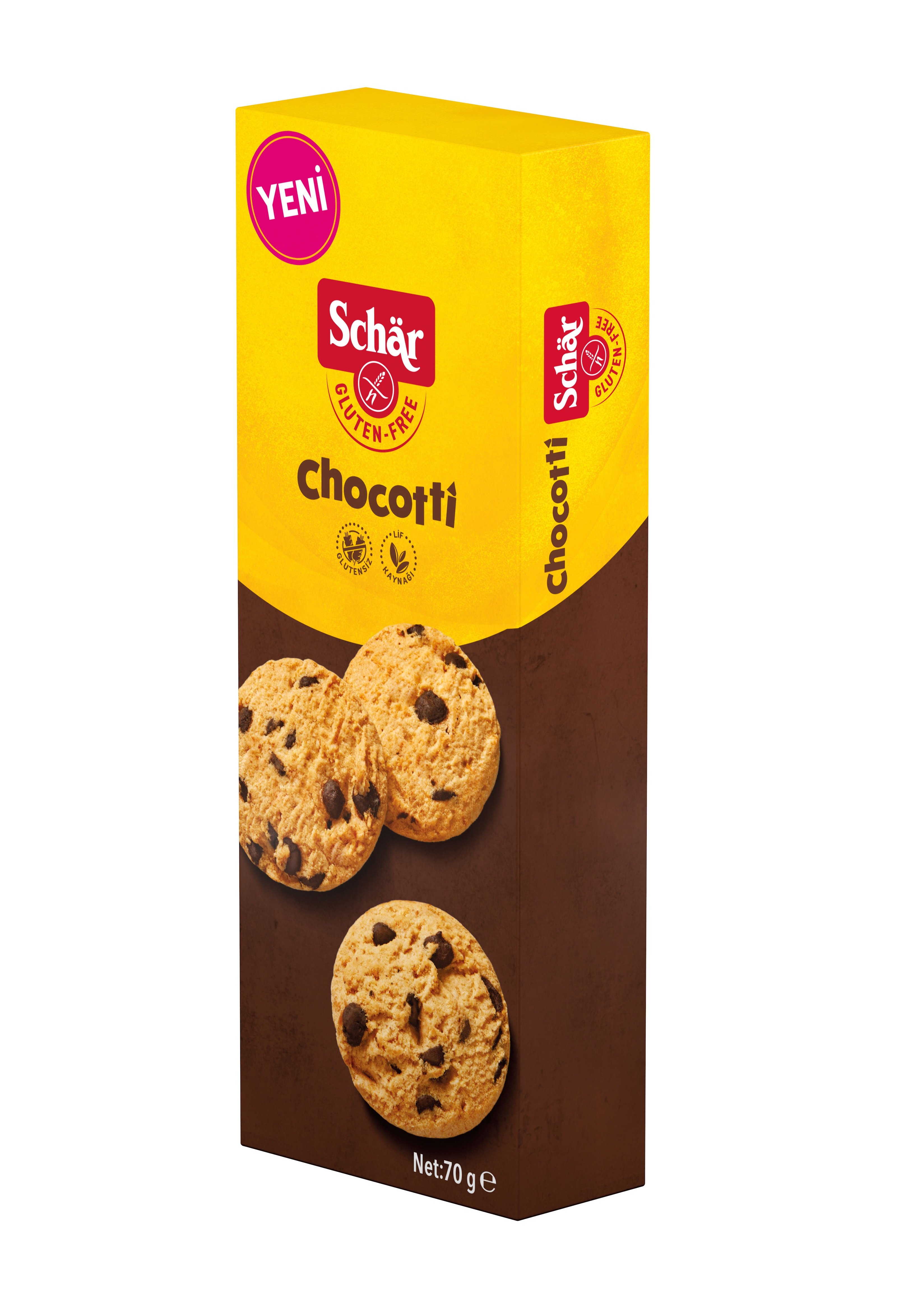 Schar Chocotti Glutensiz Damla Çikolatalı Kurabiye 70 Gr