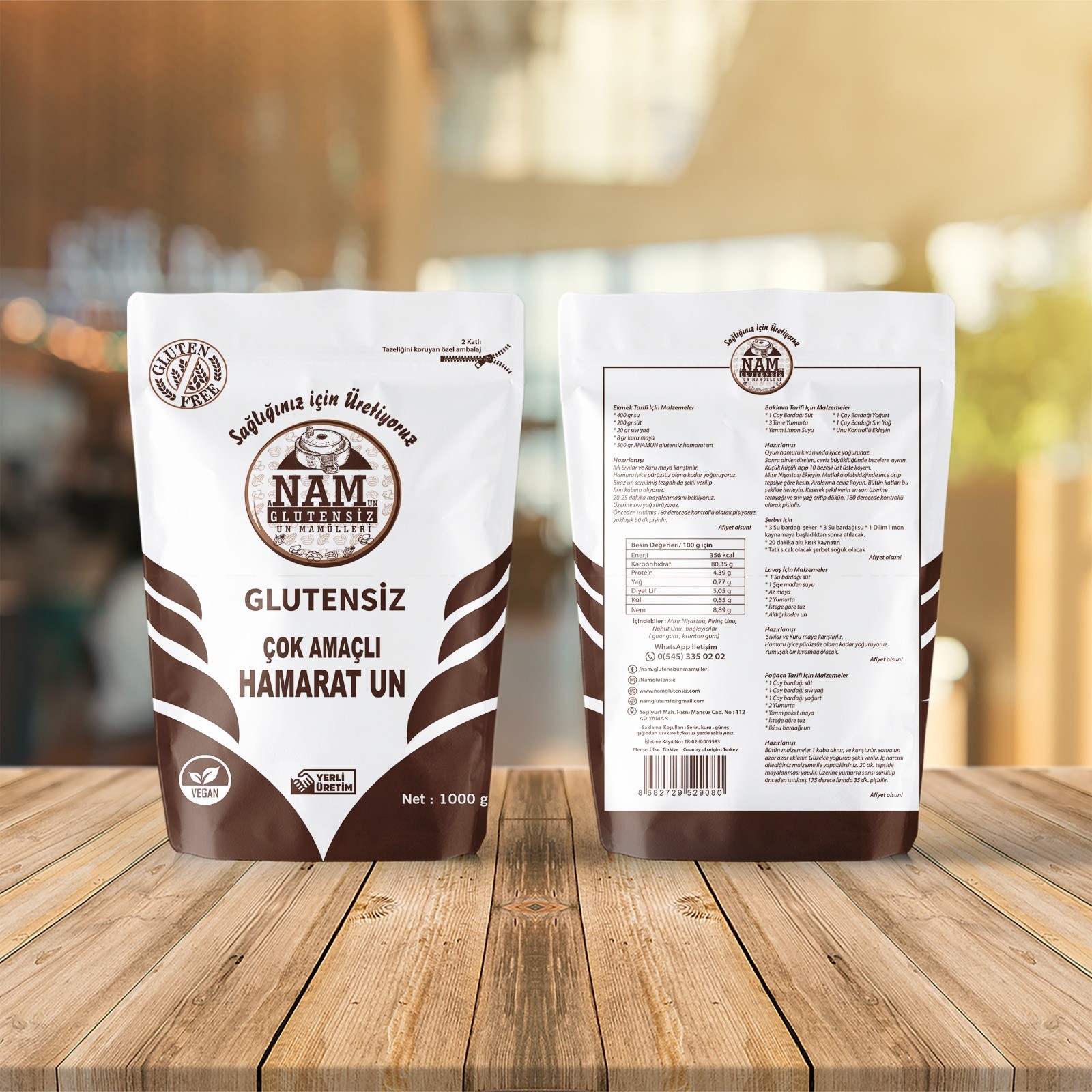 Glutensiz Çok Amaçlı Hamarat Un 