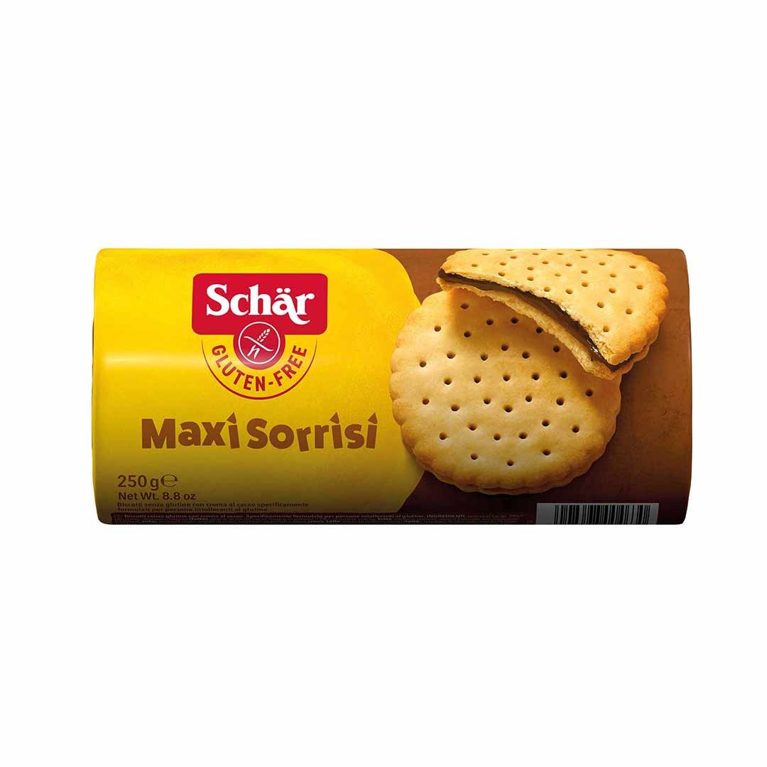 Schar Glutensiz Maxi Sorrisi Kakao Krema Dolgulu Bisküvi