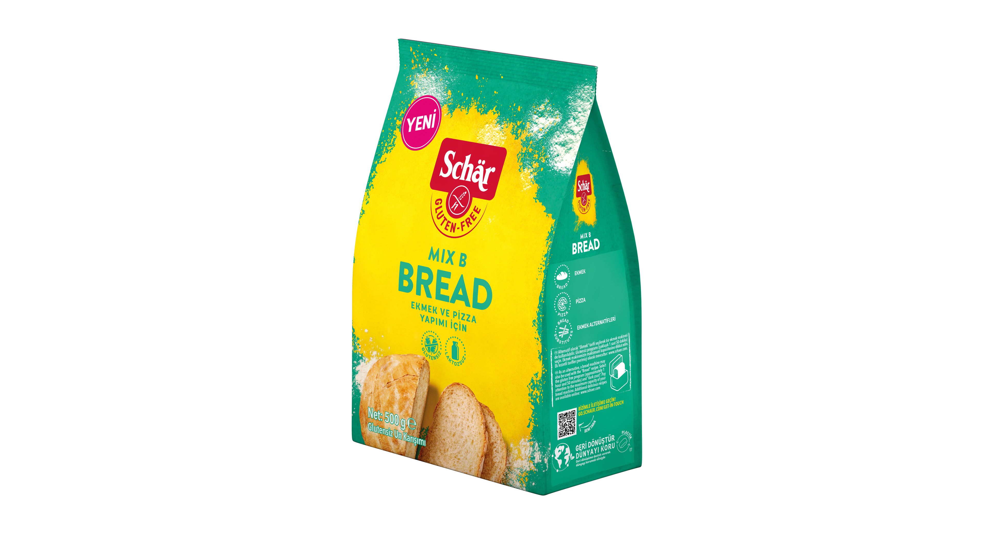 Schar Mix B Bread Glutensiz Ekmek ve Pizza Unu 500 GR