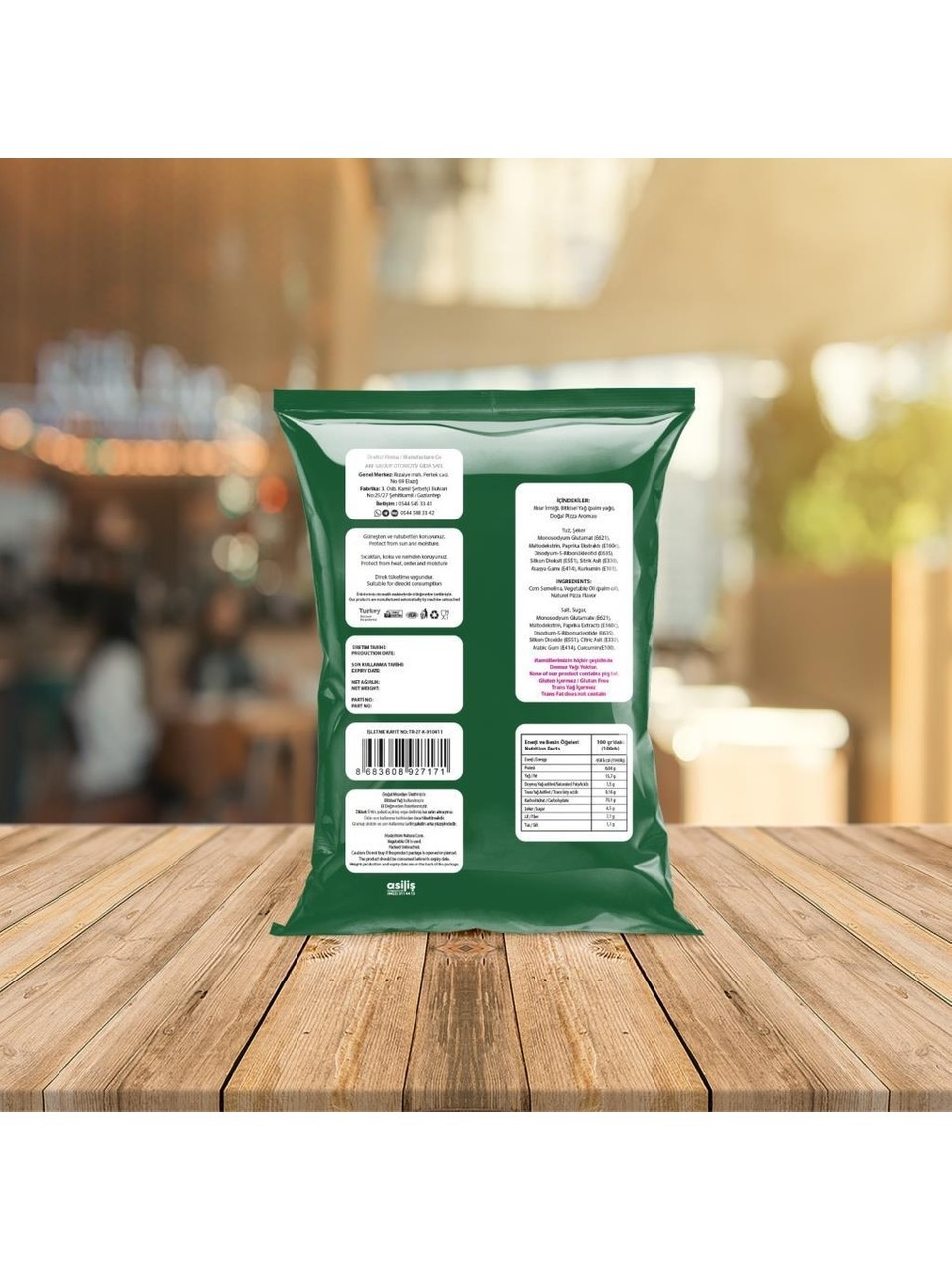 Mf Food Crispy Glutensiz Pizzalı Mısır Cips 55 gr