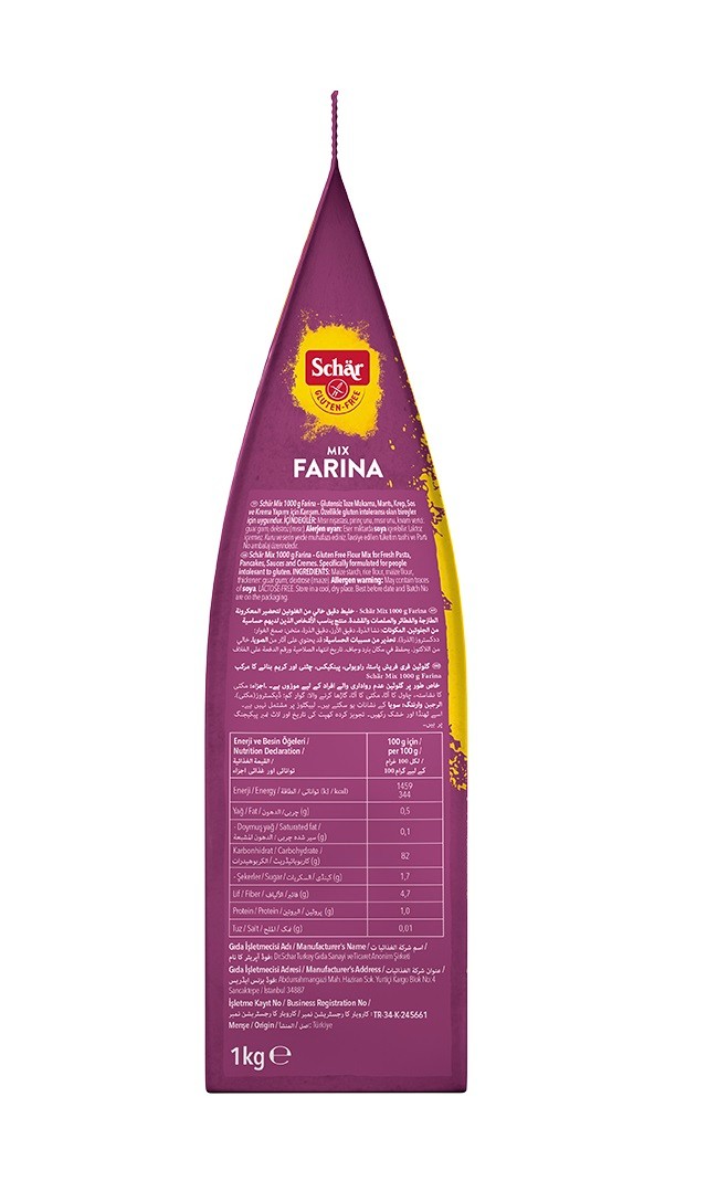 Schar Mix Farina Glutensiz Makarna,Mantı Unu