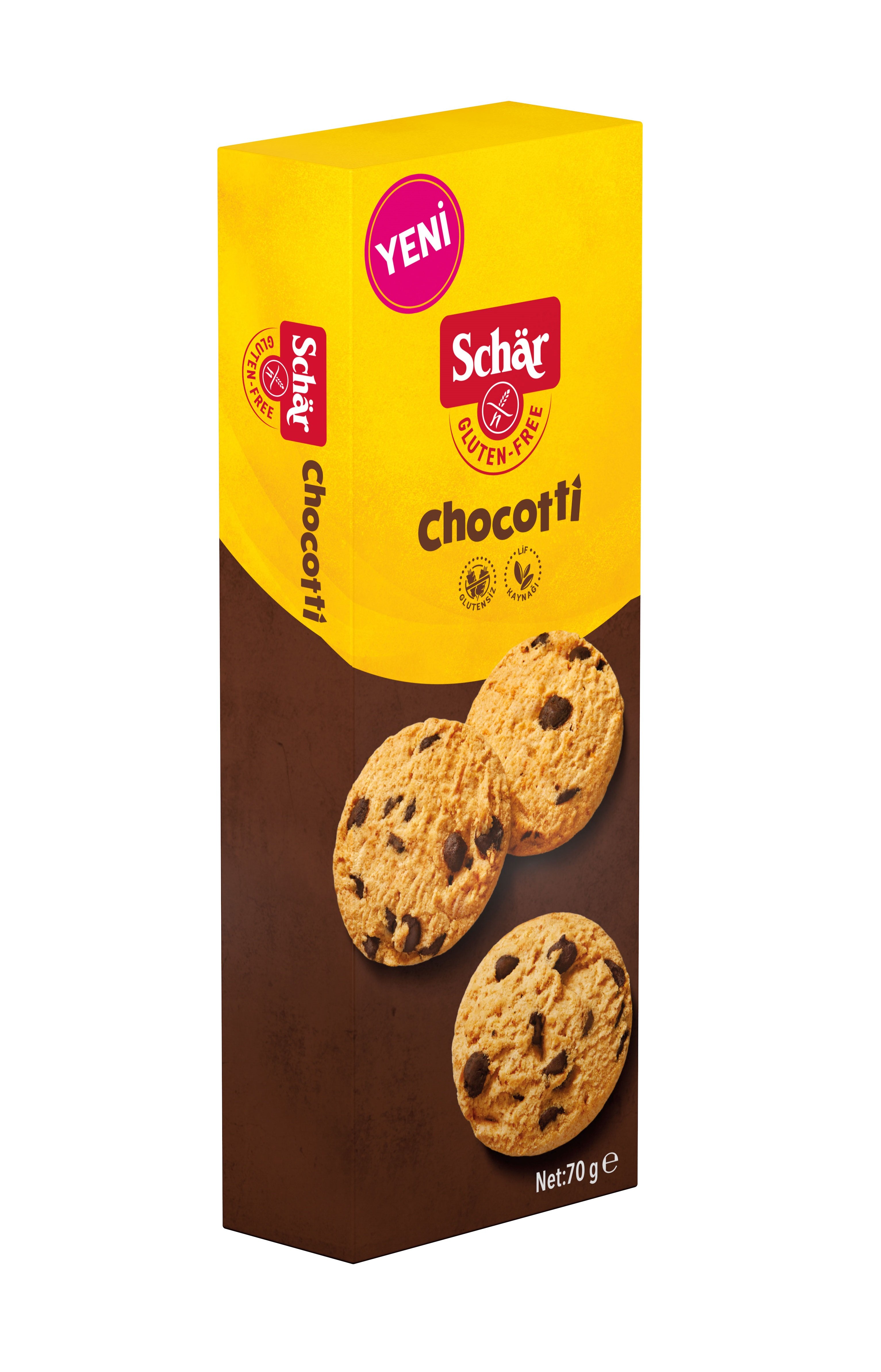 Schar Chocotti Glutensiz Damla Çikolatalı Kurabiye 70 Gr