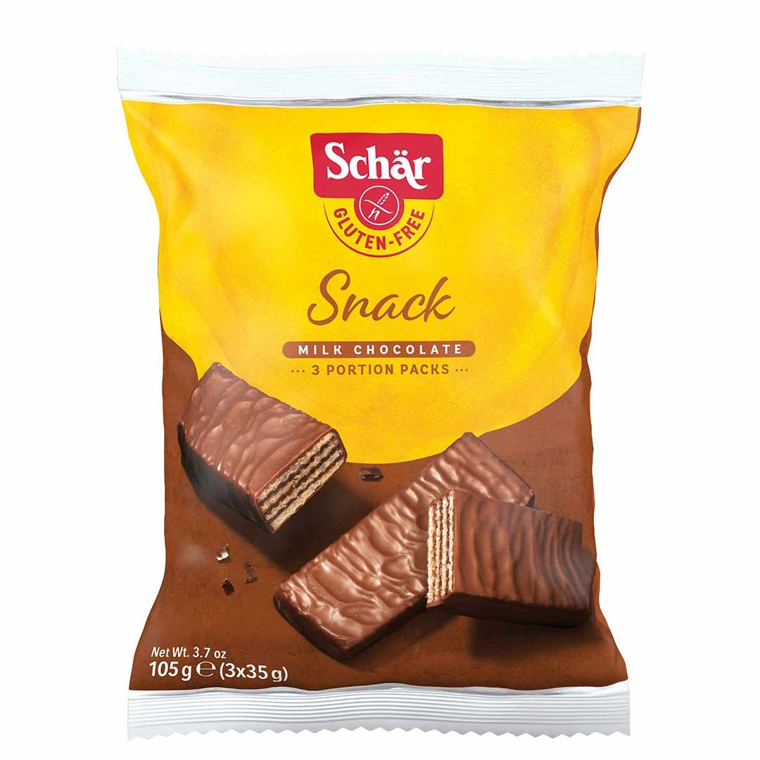 Schar Snack Glutensiz Sütlü Çikolata Kaplı Fındıklı Gofret (3x35g)