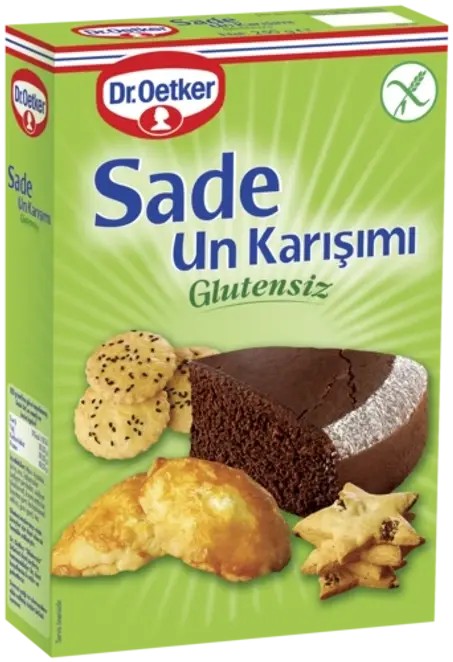 Dr. Oetker Glutensiz Sade Un Karışımı 250 Gr