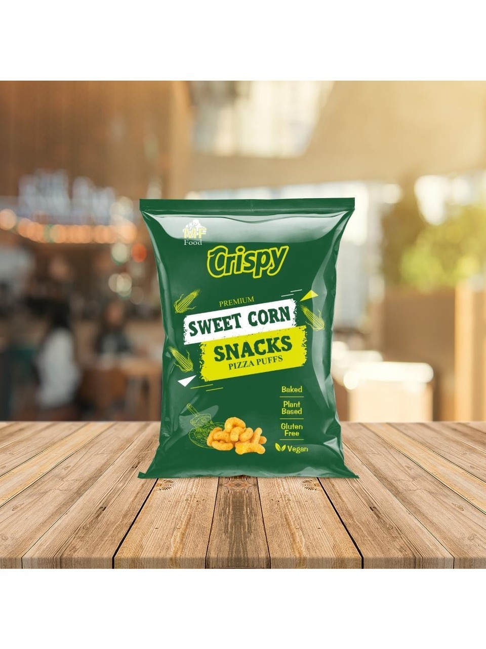 Mf Food Crispy Glutensiz Pizzalı Mısır Cips 55 gr