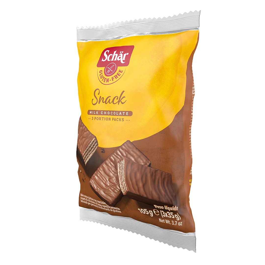 Schar Snack Glutensiz Sütlü Çikolata Kaplı Fındıklı Gofret (3x35g)