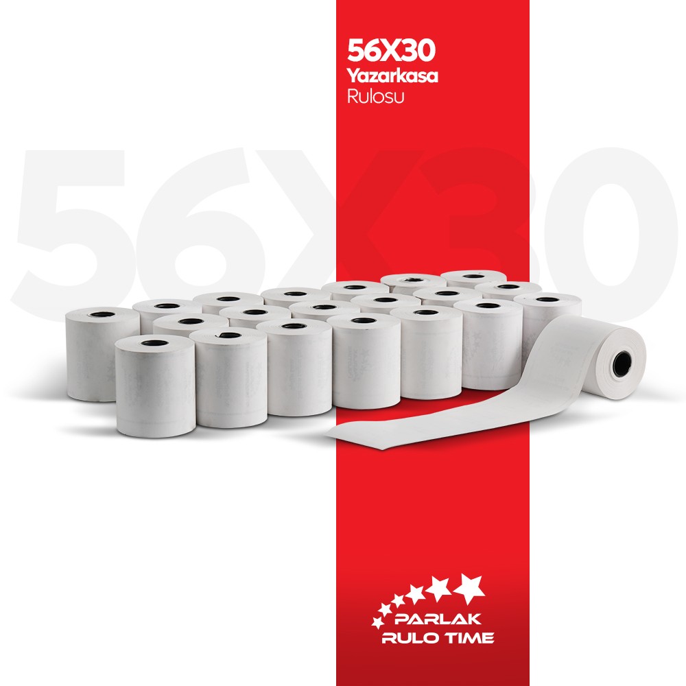 56X30 Yazarkasa Rulosu (10'lu)