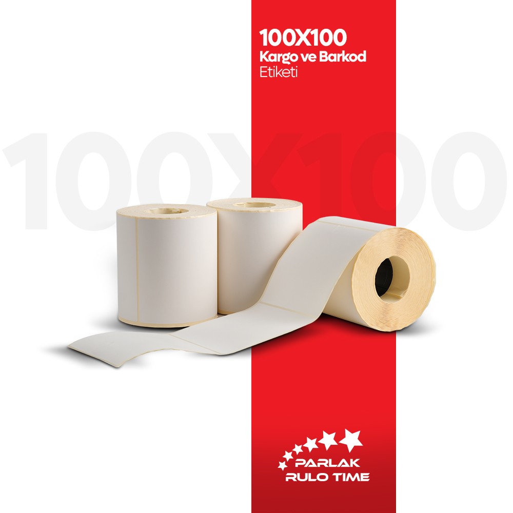 100X100 Kargo ve Ürün Barkod Etiketi
