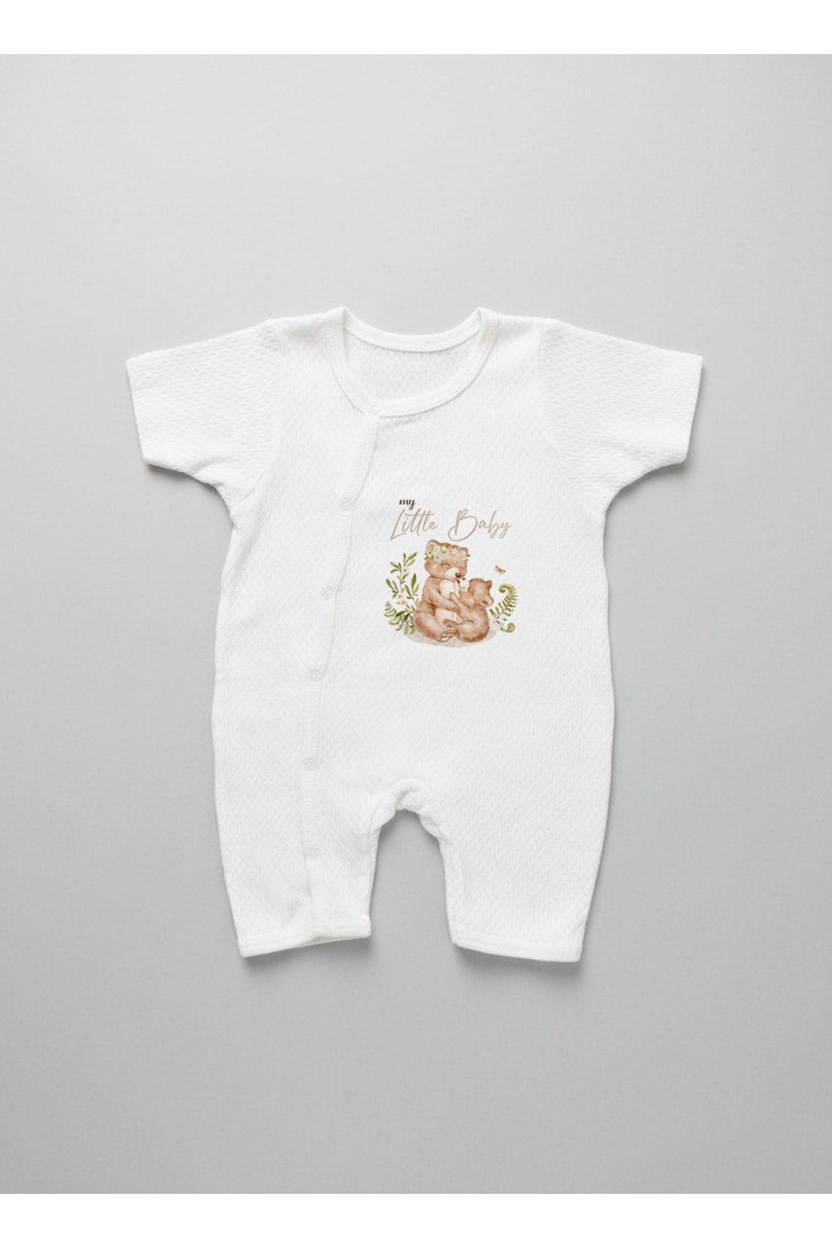 Jakarlı Romper Body - For Baby - Mom and Baby Bear