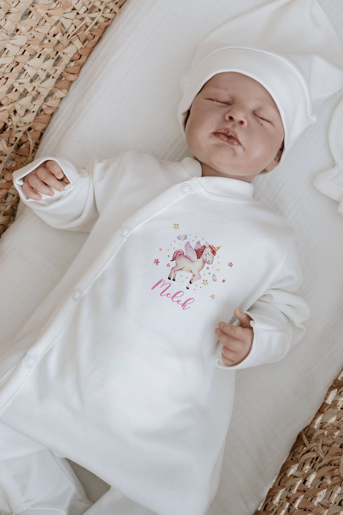 Organik 11'li Hastane Çıkışı - For Baby - Suluboya Unicorn