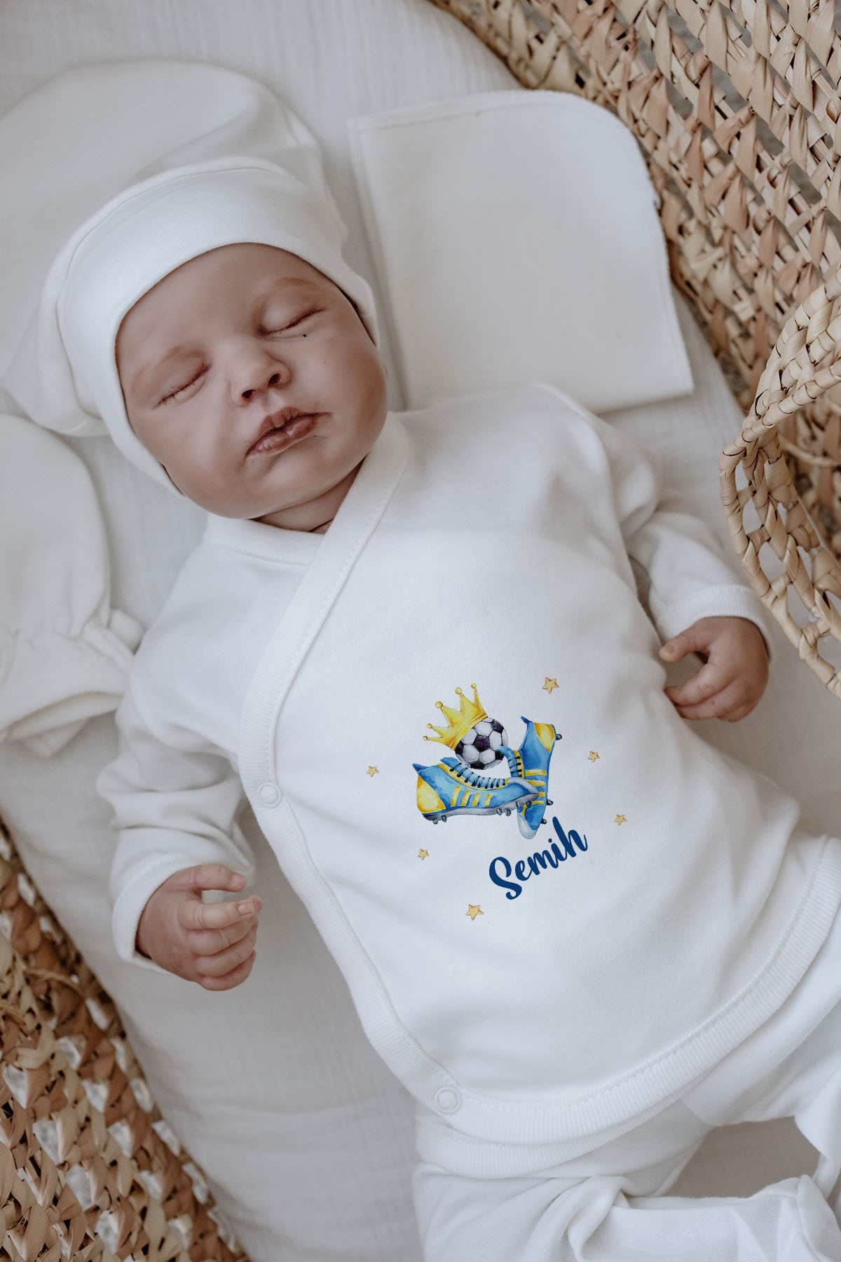 Organik 11'li Hastane Çıkışı - For Baby - Sarı - Lacivert