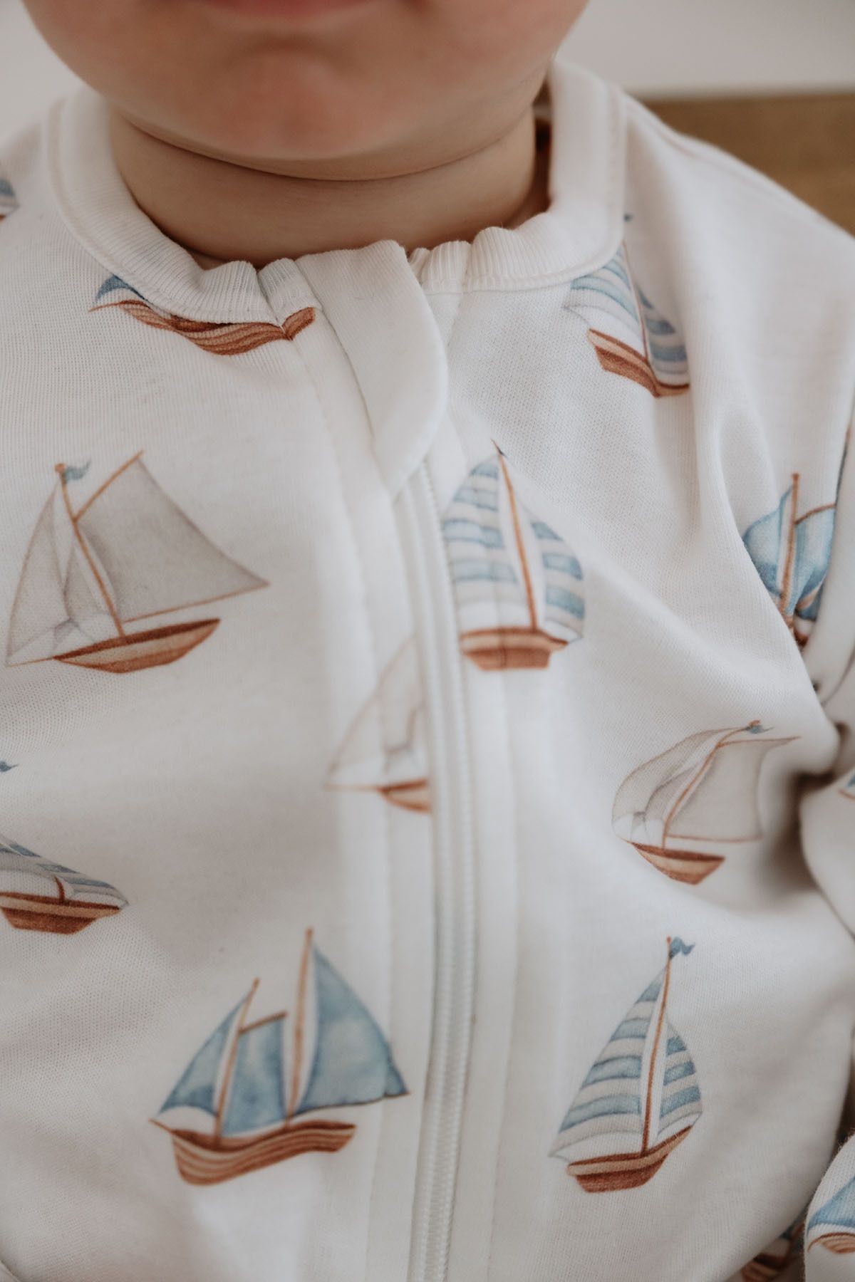 Fermuarlı Patiksiz Tulum - Pureline Series - Sail Boats