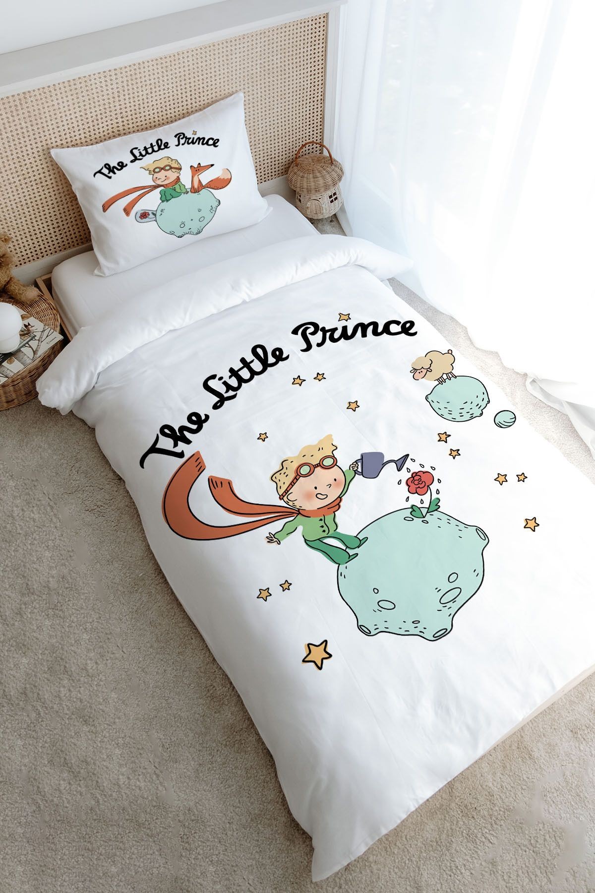 Tek Kişilik Nevresim Takımı (160x220) - Pure Baby Serisi - Little Prince