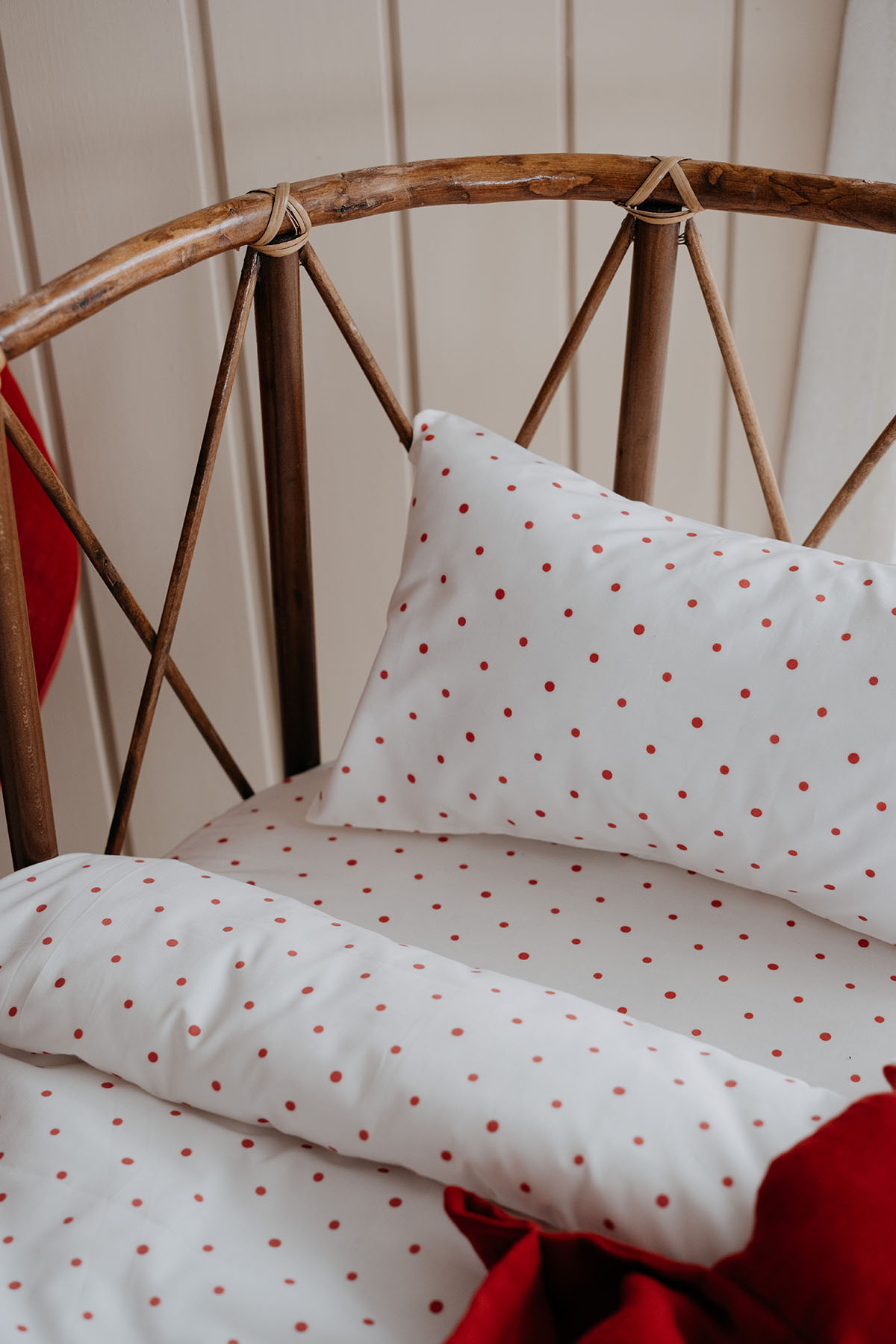 Tba Collection - Poplin Anne Yanı Nevresim Takımı | Çarşafsız - Red Dot