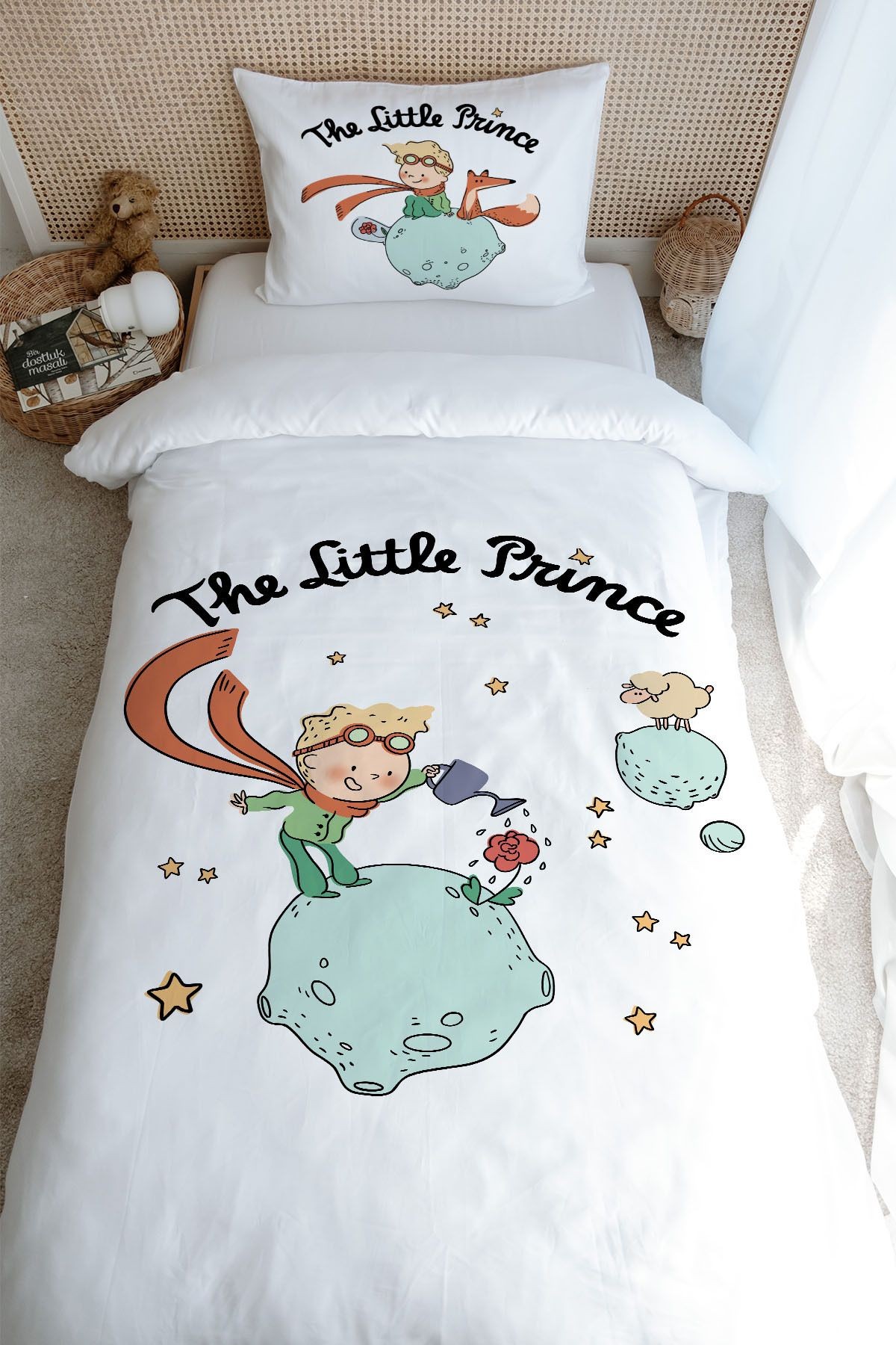 Tek Kişilik Nevresim Takımı (160x220) - Pure Baby Serisi - Little Prince