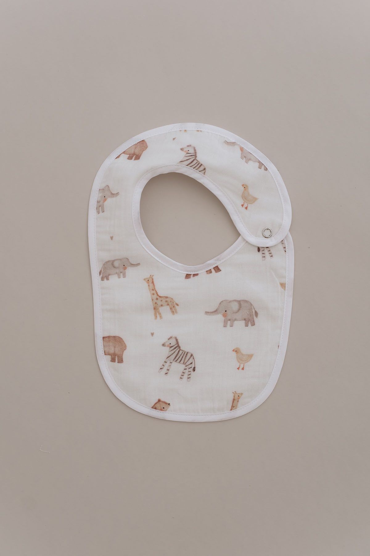 Müslin Önlük ve Omuz Bezi - Pureline Series - Cute Animals