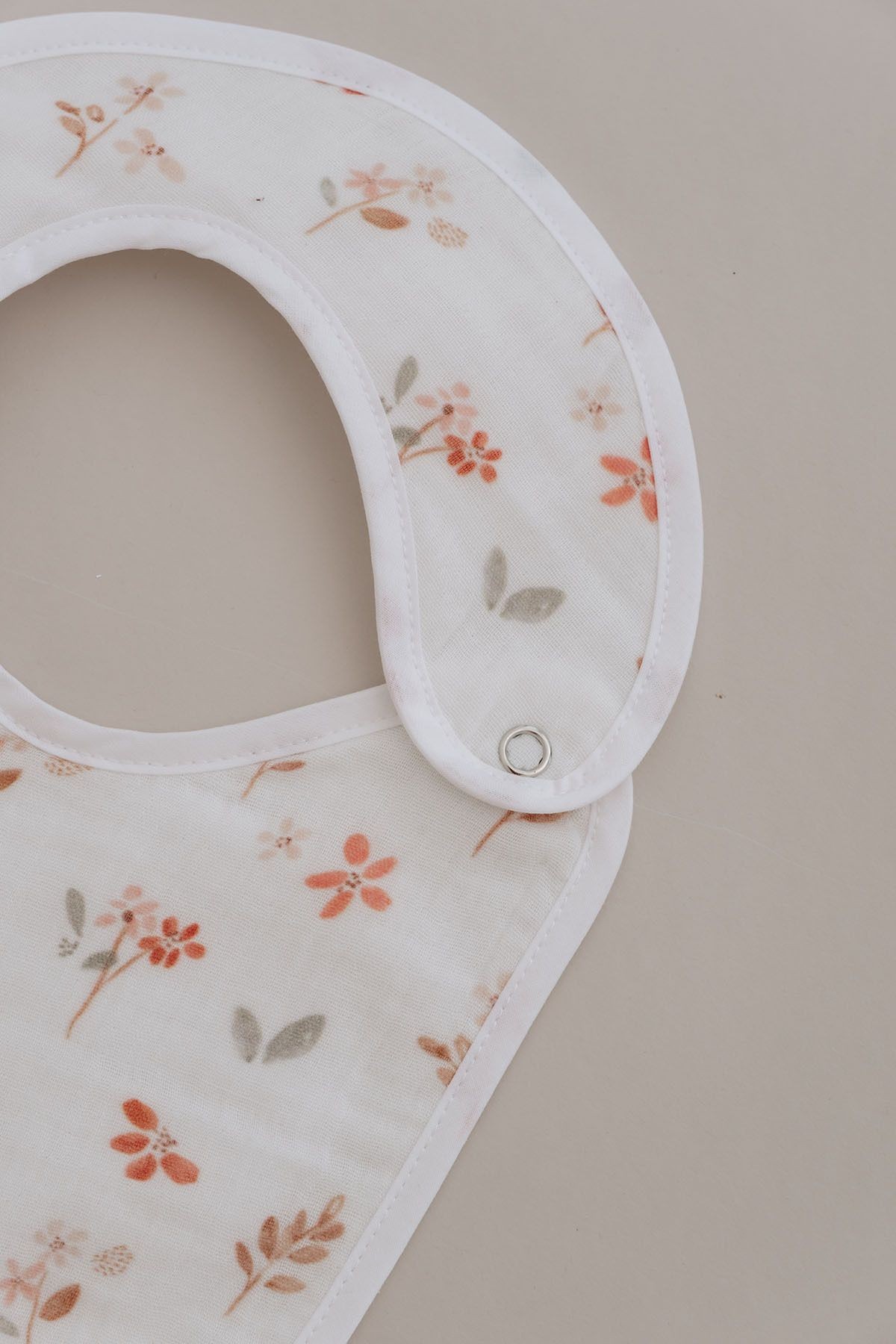 Müslin Önlük ve Omuz Bezi - Pureline Series - Warm Flowers
