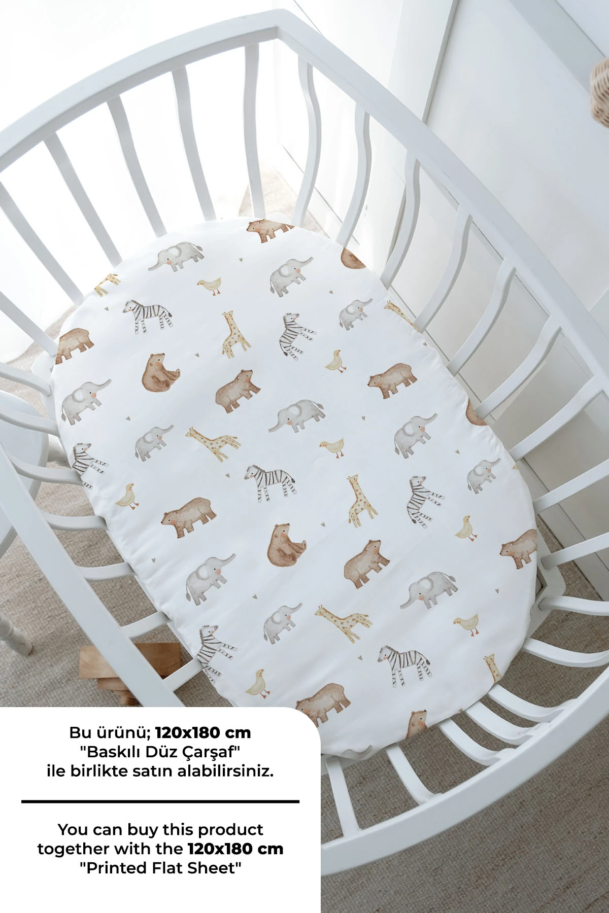 Bebek Boy Nevresim Takımı - Pureline Series - Cute Animals